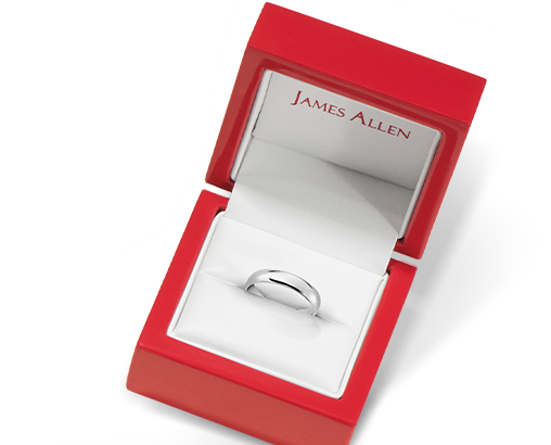 Open Diamond Wedding Ring In 14K White Gold