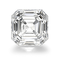 An asscher cut diamond