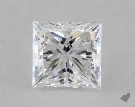 This 0.73 carat princess diamond F color SI2 clarity has Ideal proportions and a diamond grading report from GIA