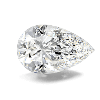 A pear cut diamond.