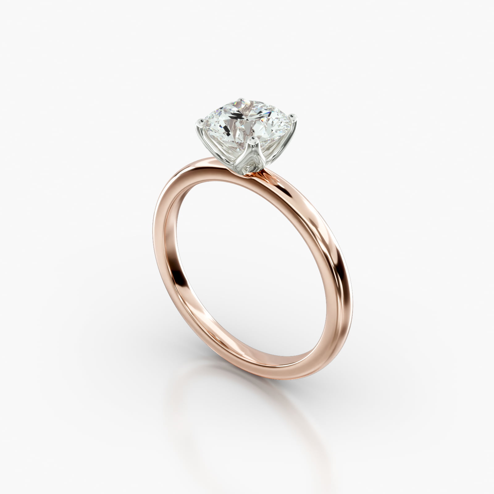 Wedding Bands Rose Gold Engagement Ring James Allen Solitaire