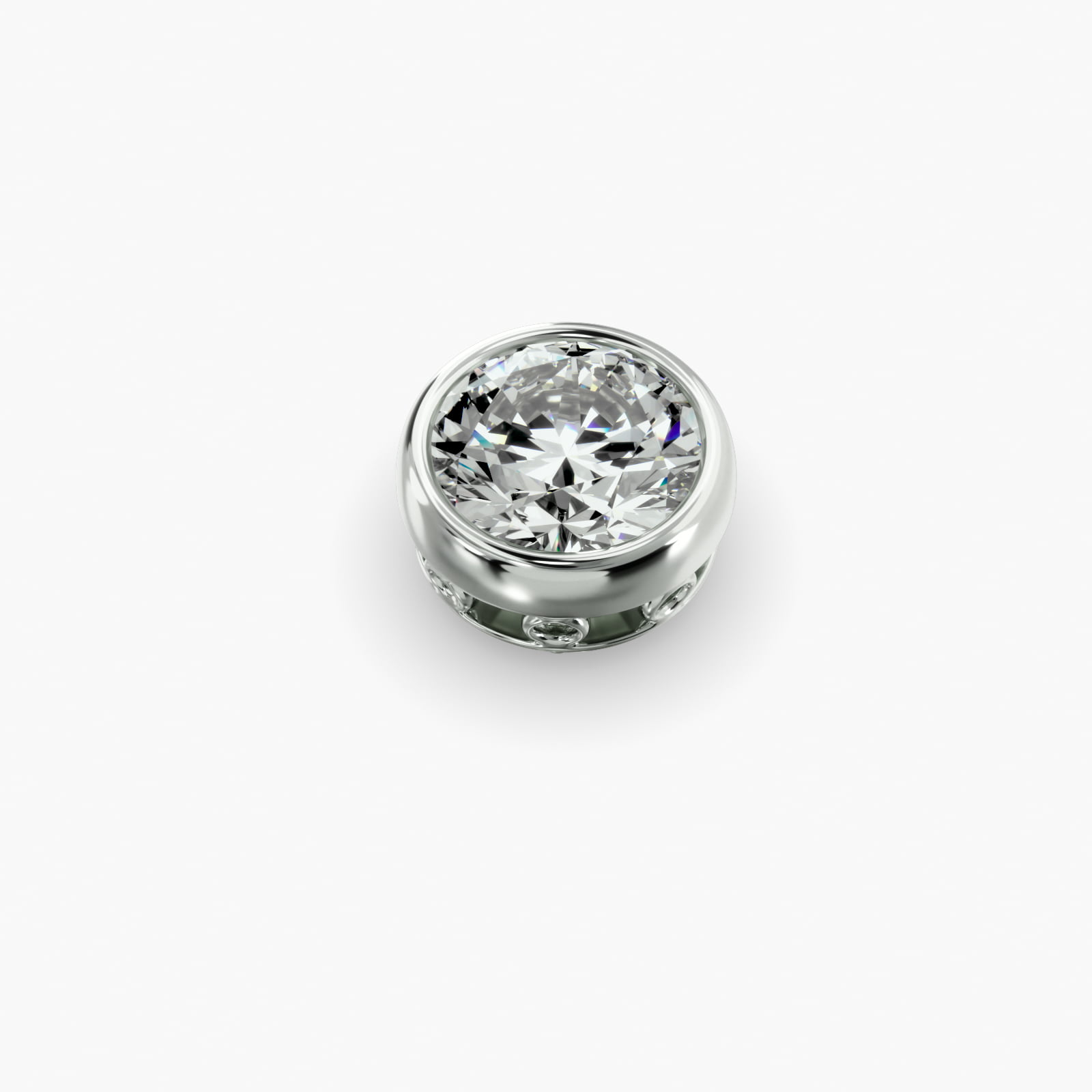 Platinum Bezel Diamond Pendant (Mounting)