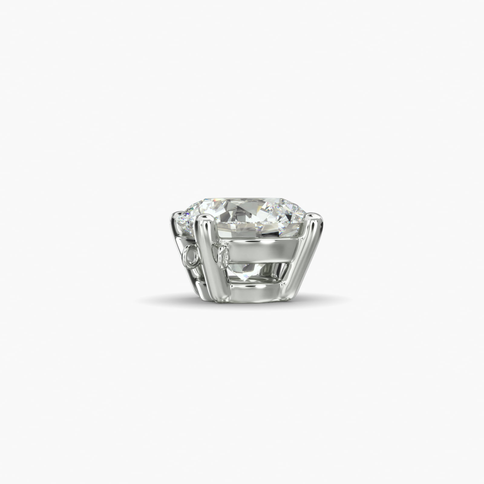Platinum Kite Set Solitaire Diamond Pendant (Mounting)