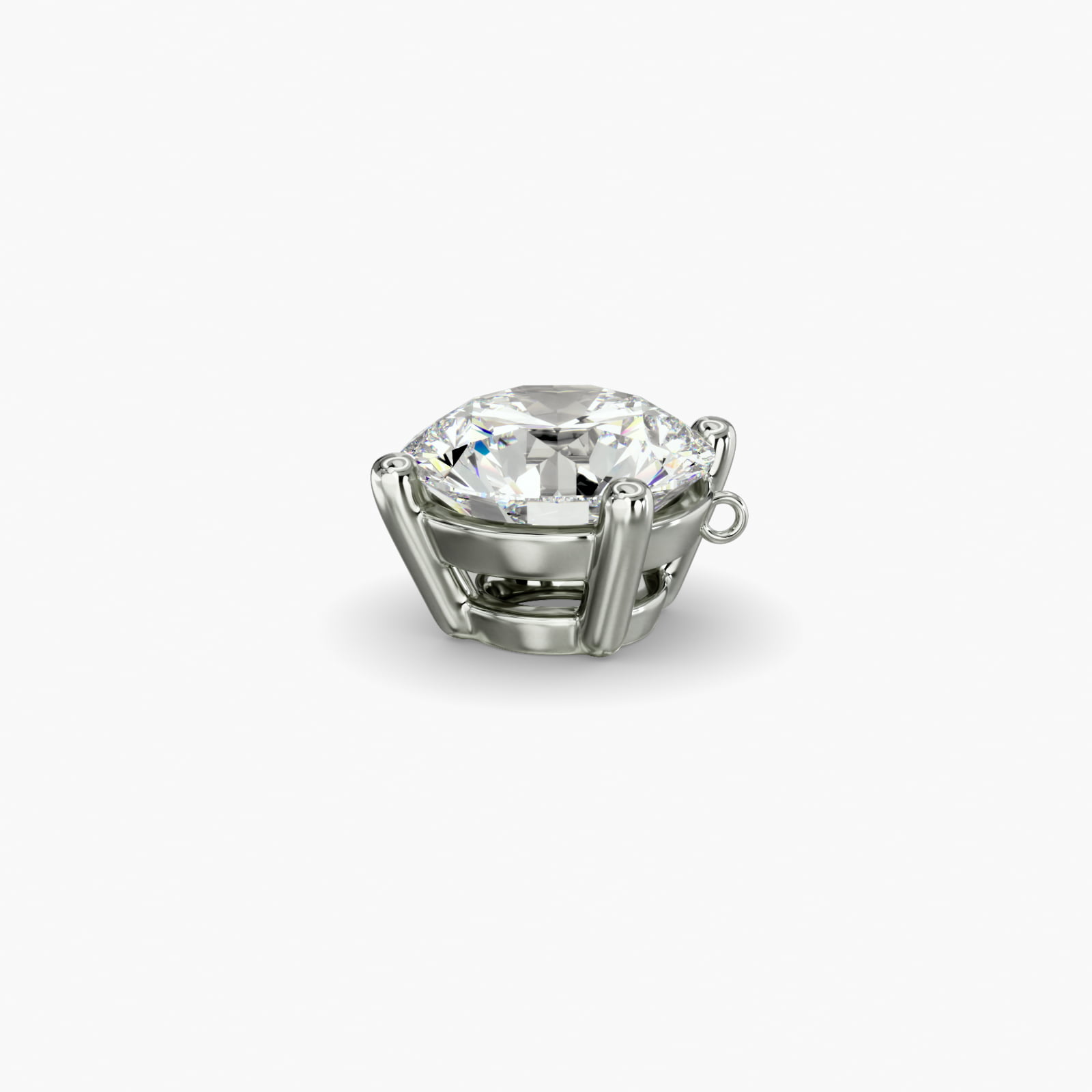 Platinum Kite Set Solitaire Diamond Pendant (Mounting)