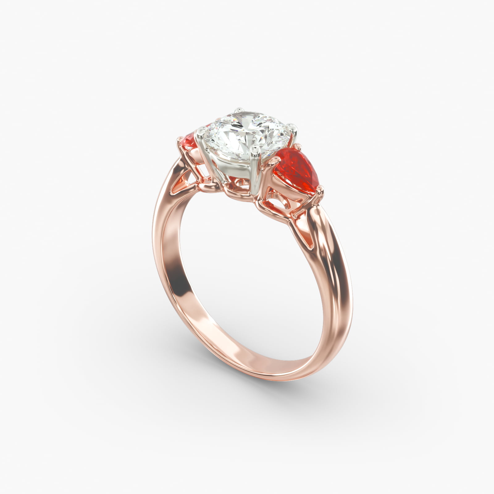 James Allen Ruby Engagement Rings Pear Shaped Ruby Three