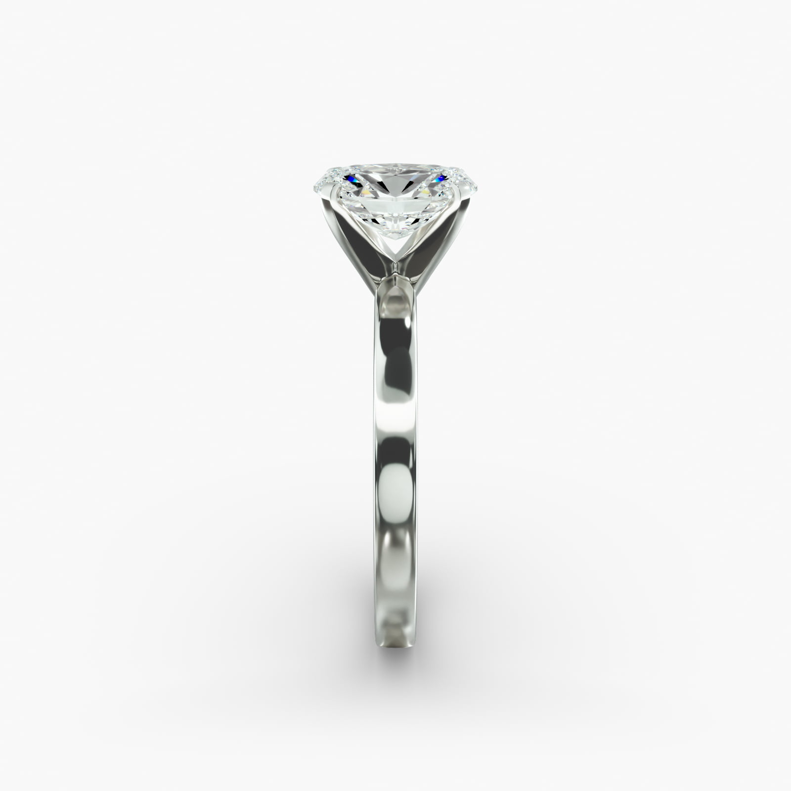 Comfort Fit Solitaire Engagement Ring In Platinum