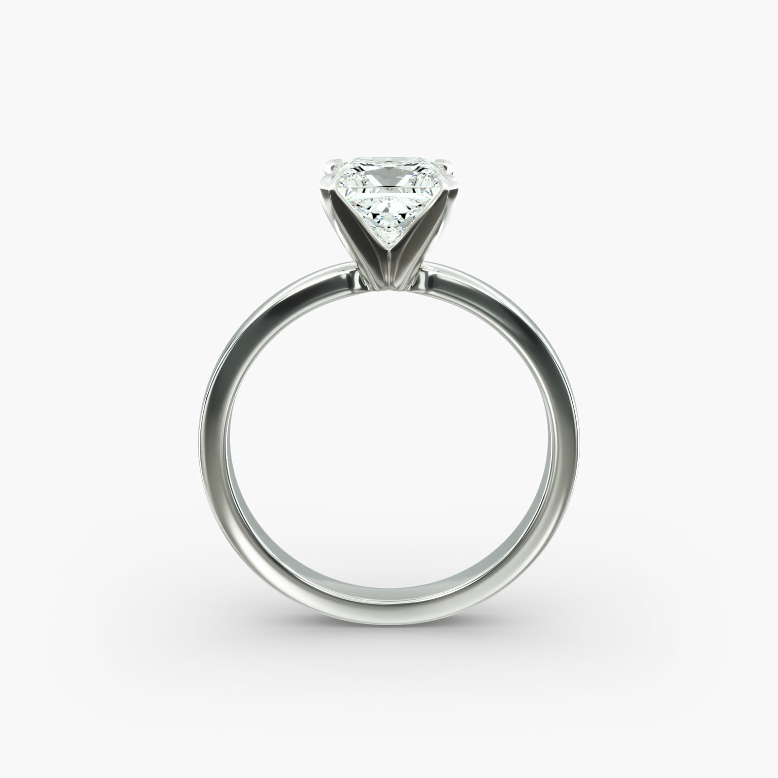 Comfort Fit Solitaire Engagement Ring In Platinum