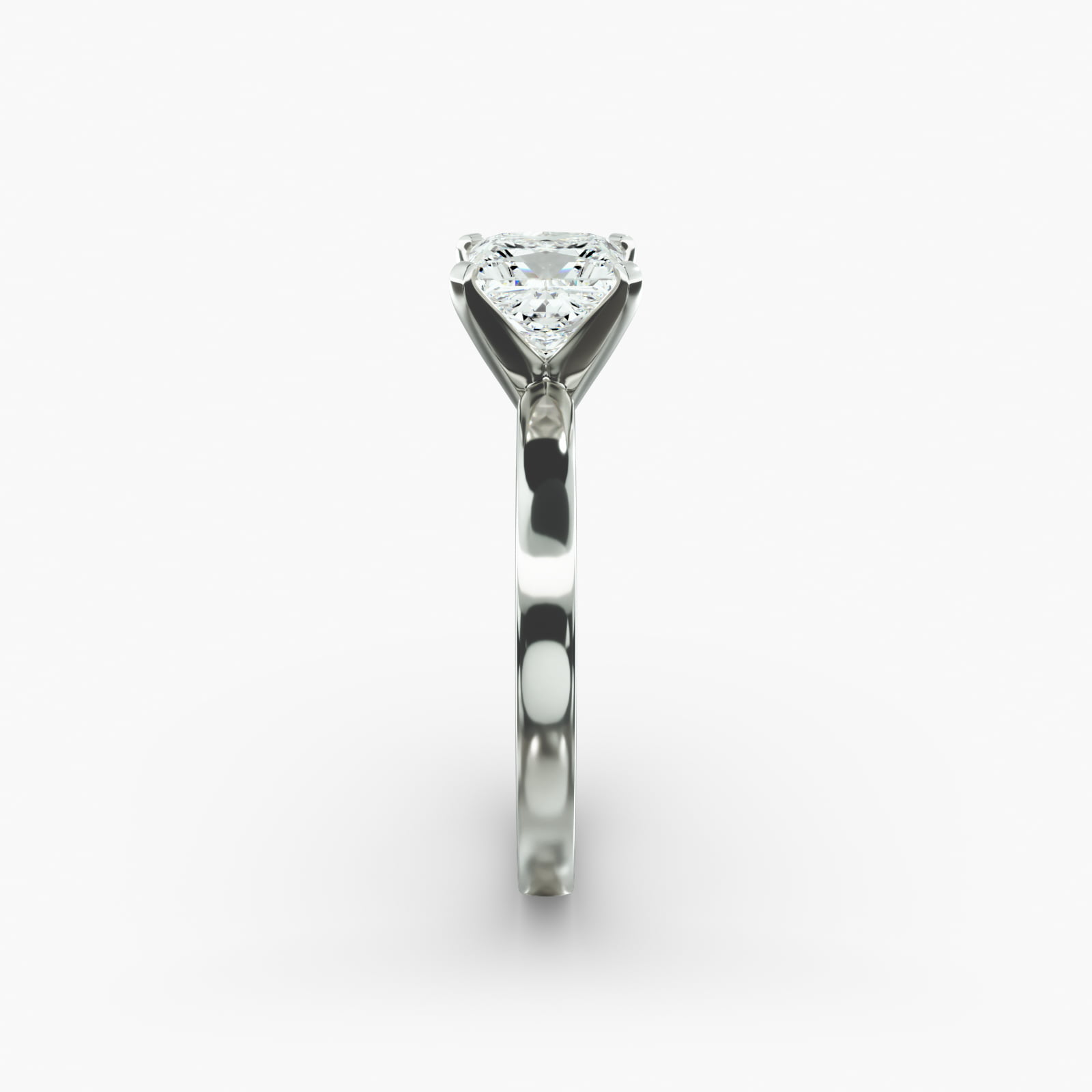 Comfort Fit Solitaire Engagement Ring In Platinum