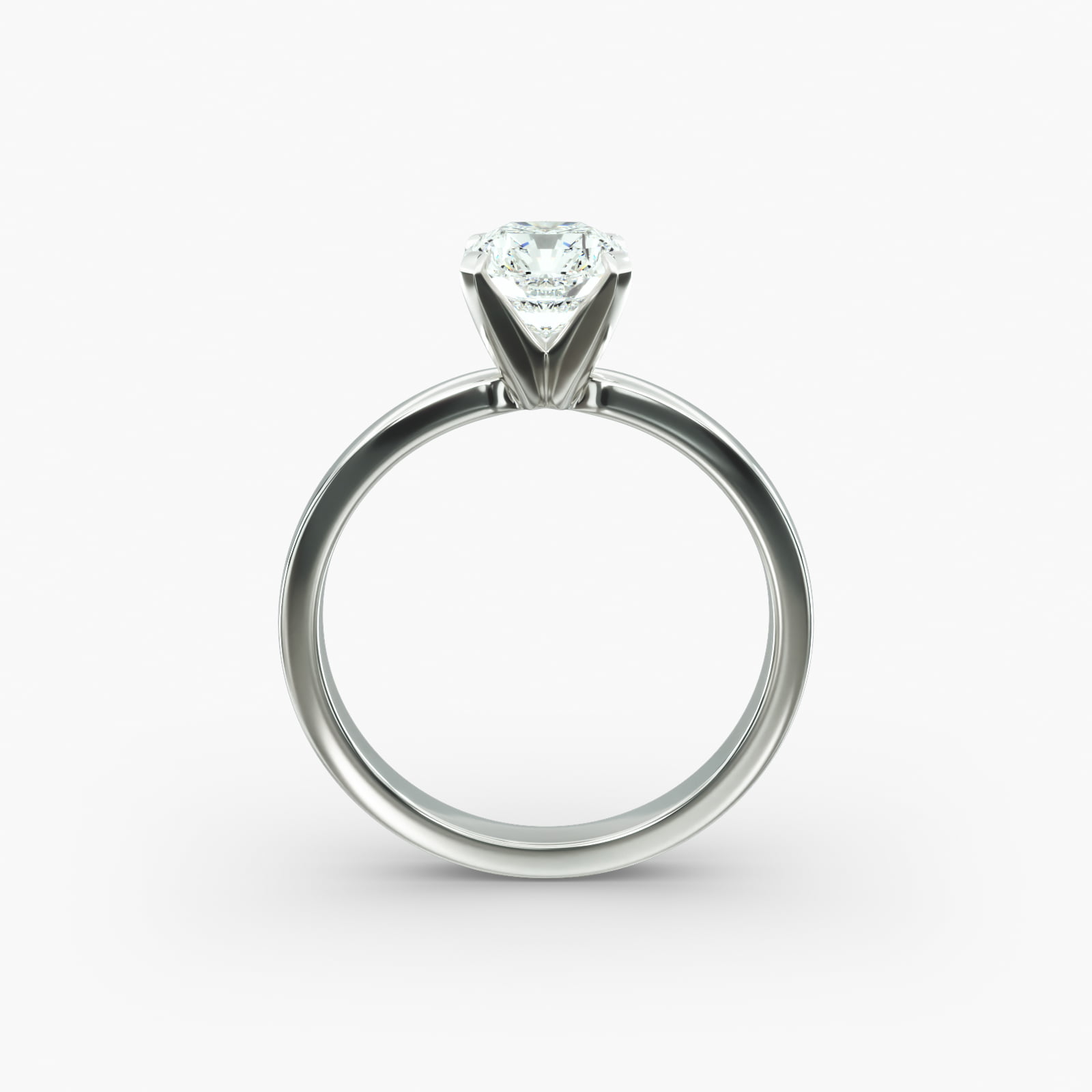 Comfort Fit Solitaire Engagement Ring In Platinum