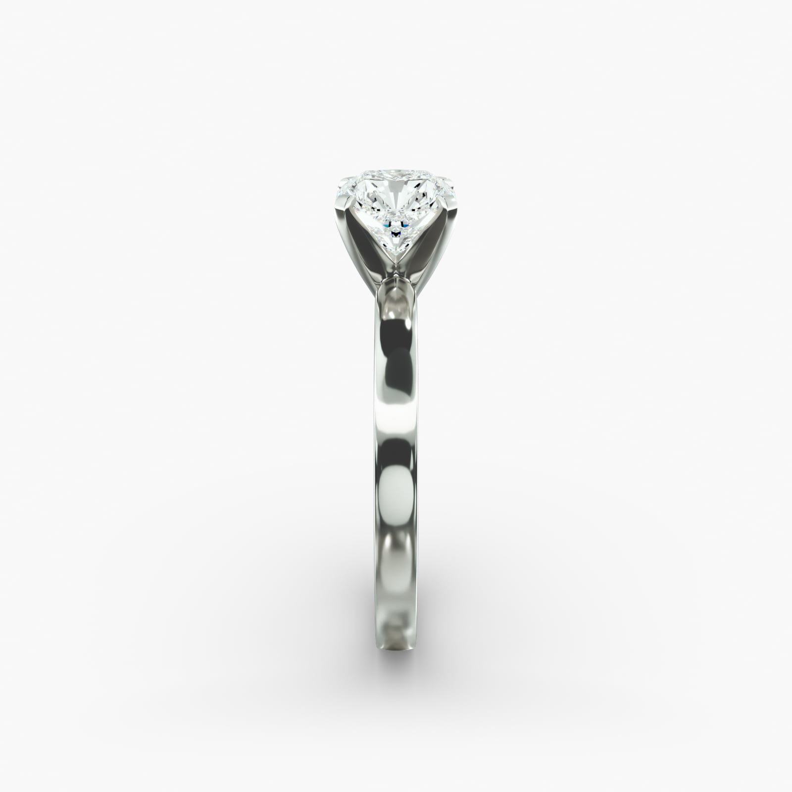 Comfort Fit Solitaire Engagement Ring In Platinum