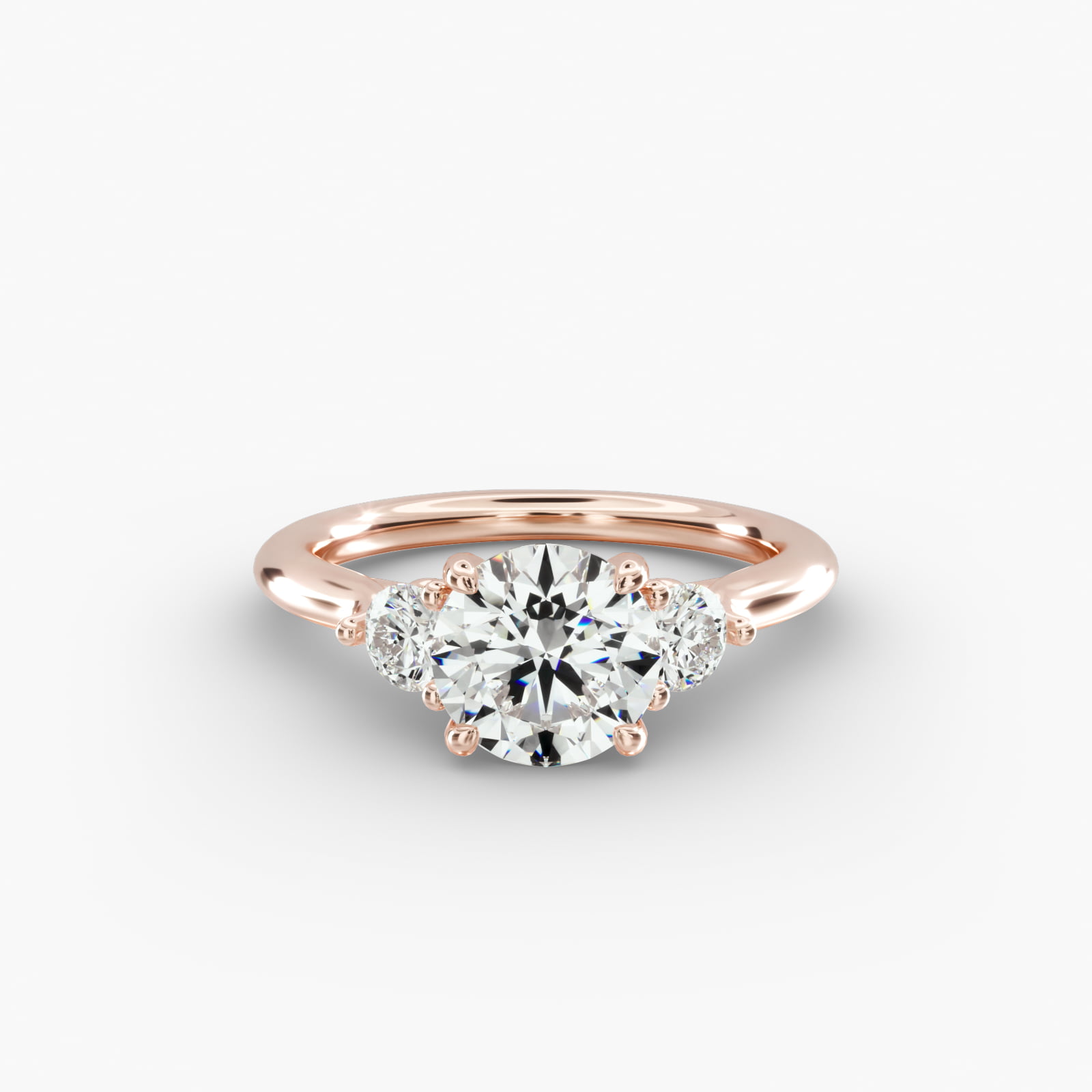 Rose Gold James Allen Engagement Rings Uk Lab-Grown Pink Oval Pear