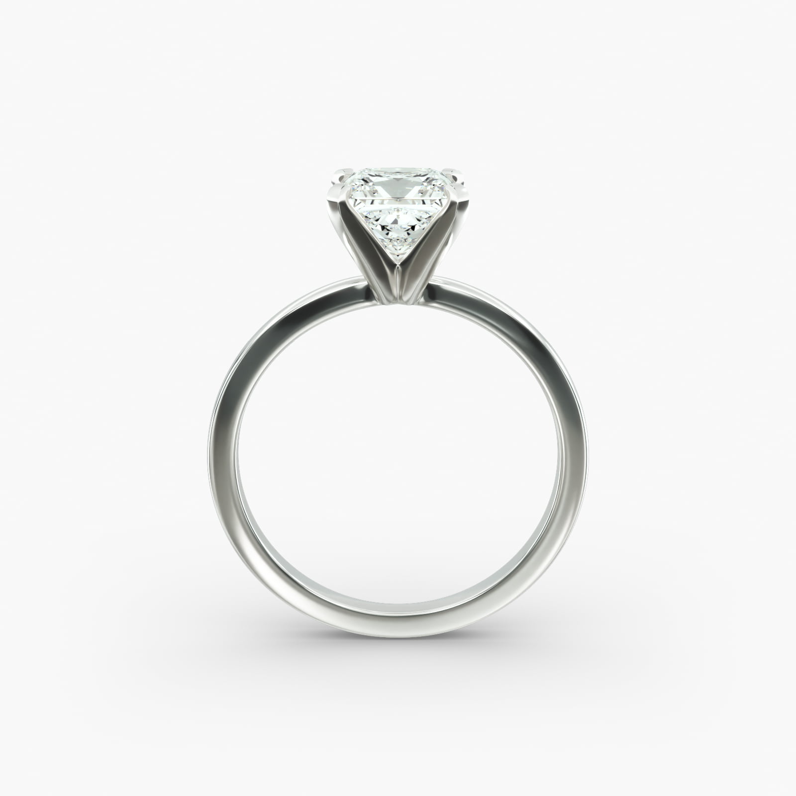 Comfort Fit Solitaire Engagement Ring In Platinum