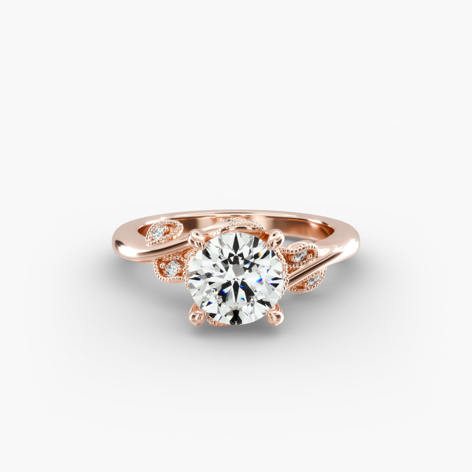 Oval Diamond James Allen Rose Gold Rose Gold James Allen Twisted