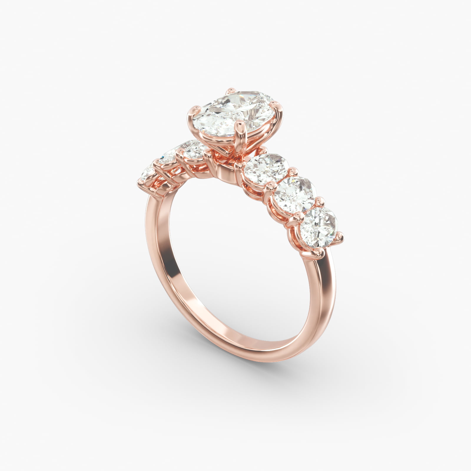 Jewelry Oval Engagement Rings James Allen Pavé Diamond Halo