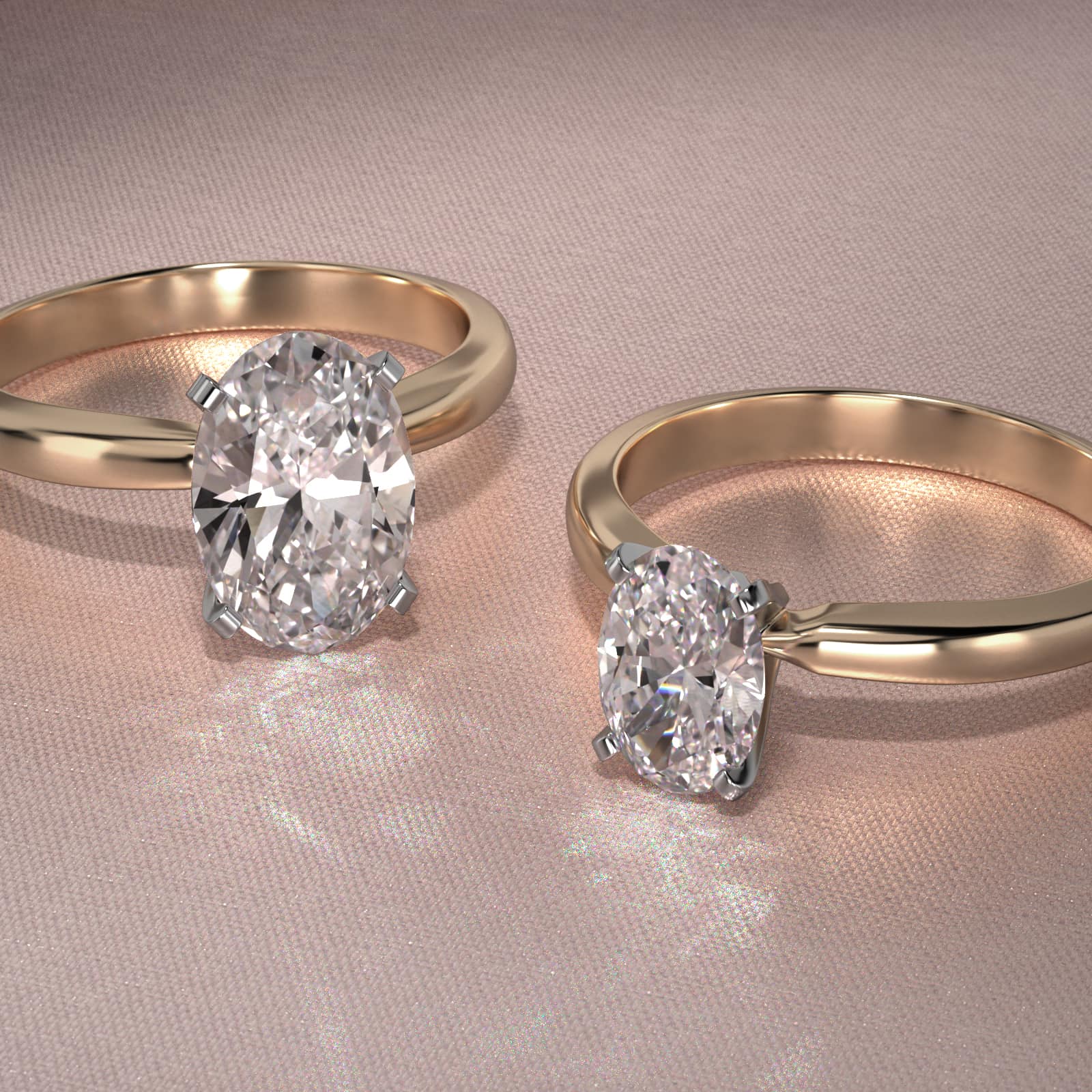 Comfort Fit Solitaire Engagement Ring In 18K Yellow Gold