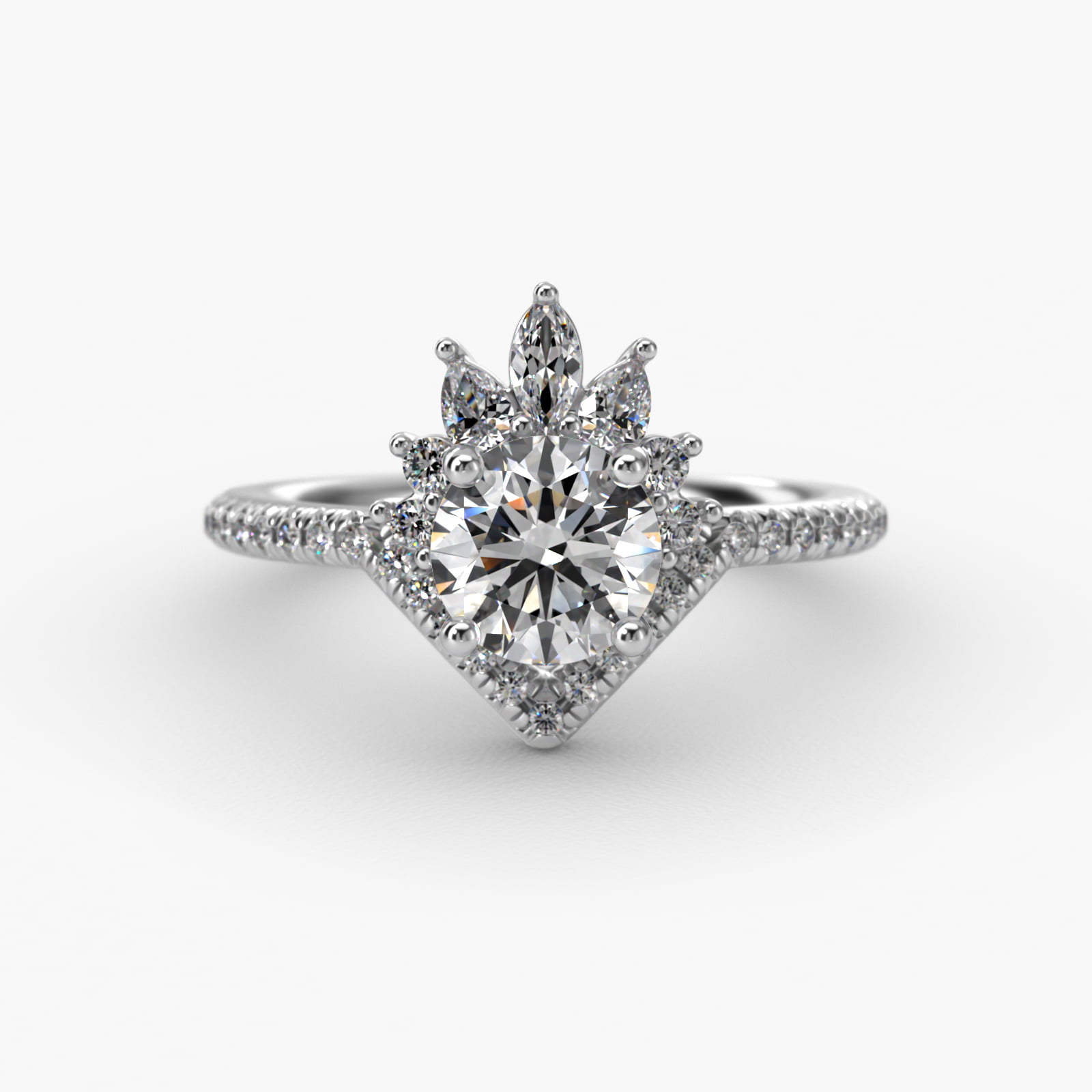 James Allen 婚約指輪 ラボ1.09ct+プラチナ 鑑定書付き Sunburst 