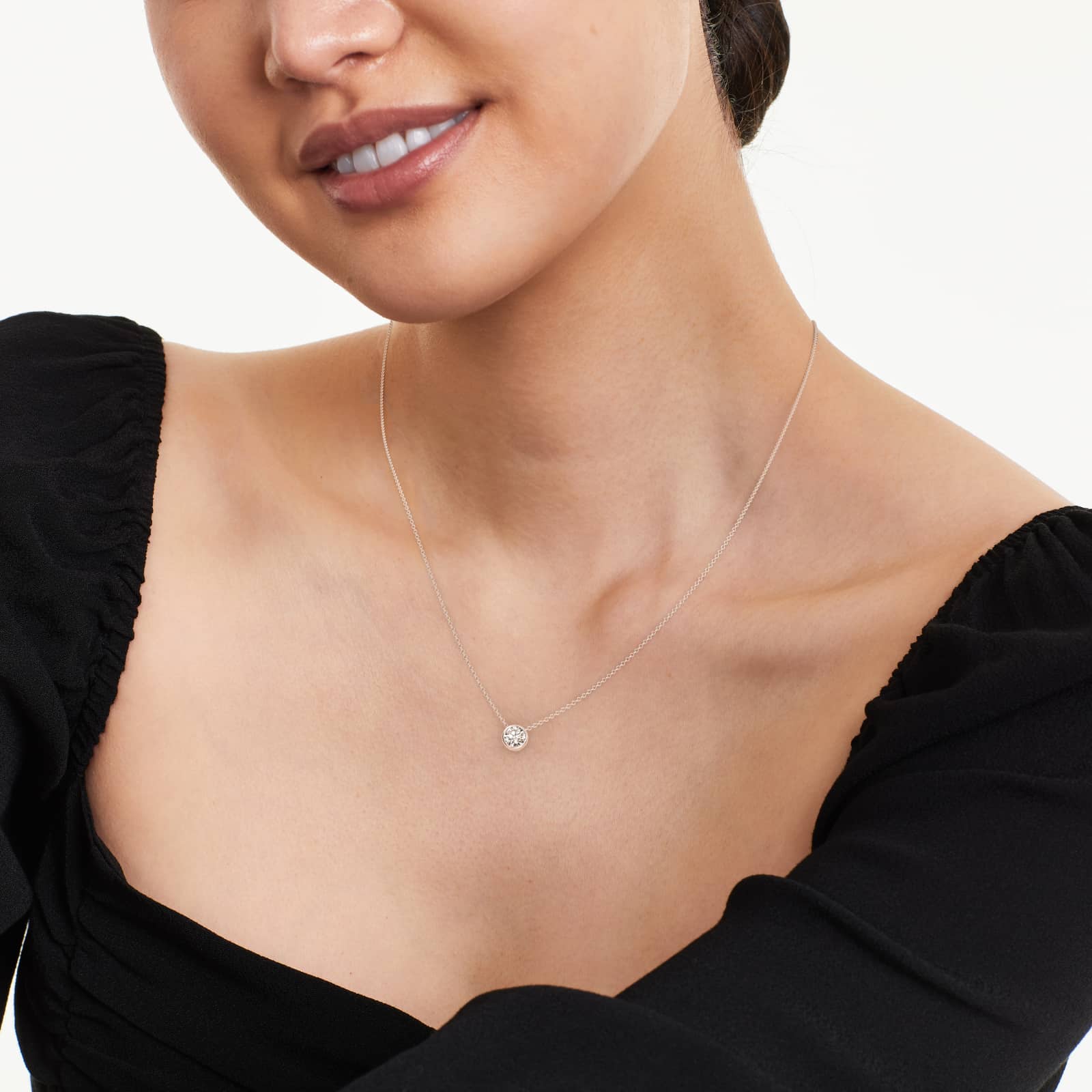 Platinum Bezel Diamond Pendant (Mounting)