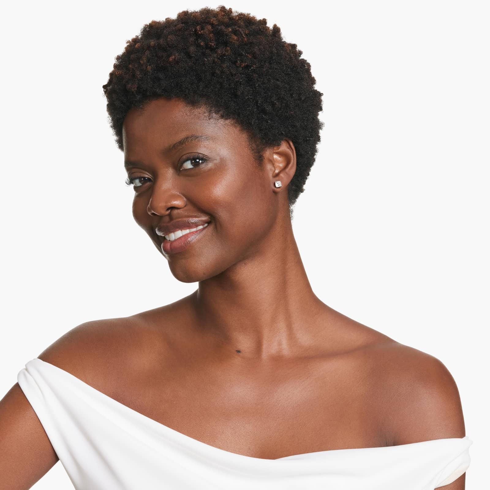 Cushion Cut Custom Diamond Stud Earrings (Setting Only) In Platinum