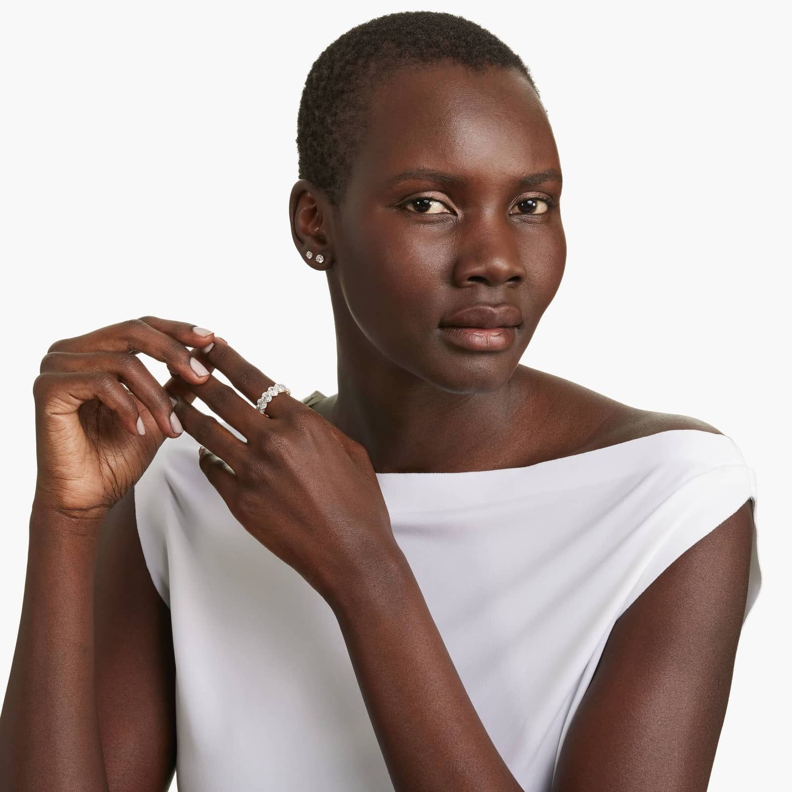 Eternity Ring With 9.5 CTW Oval Cut Lab-Grown Diamonds In 14K Rose Gold (7.5mm)