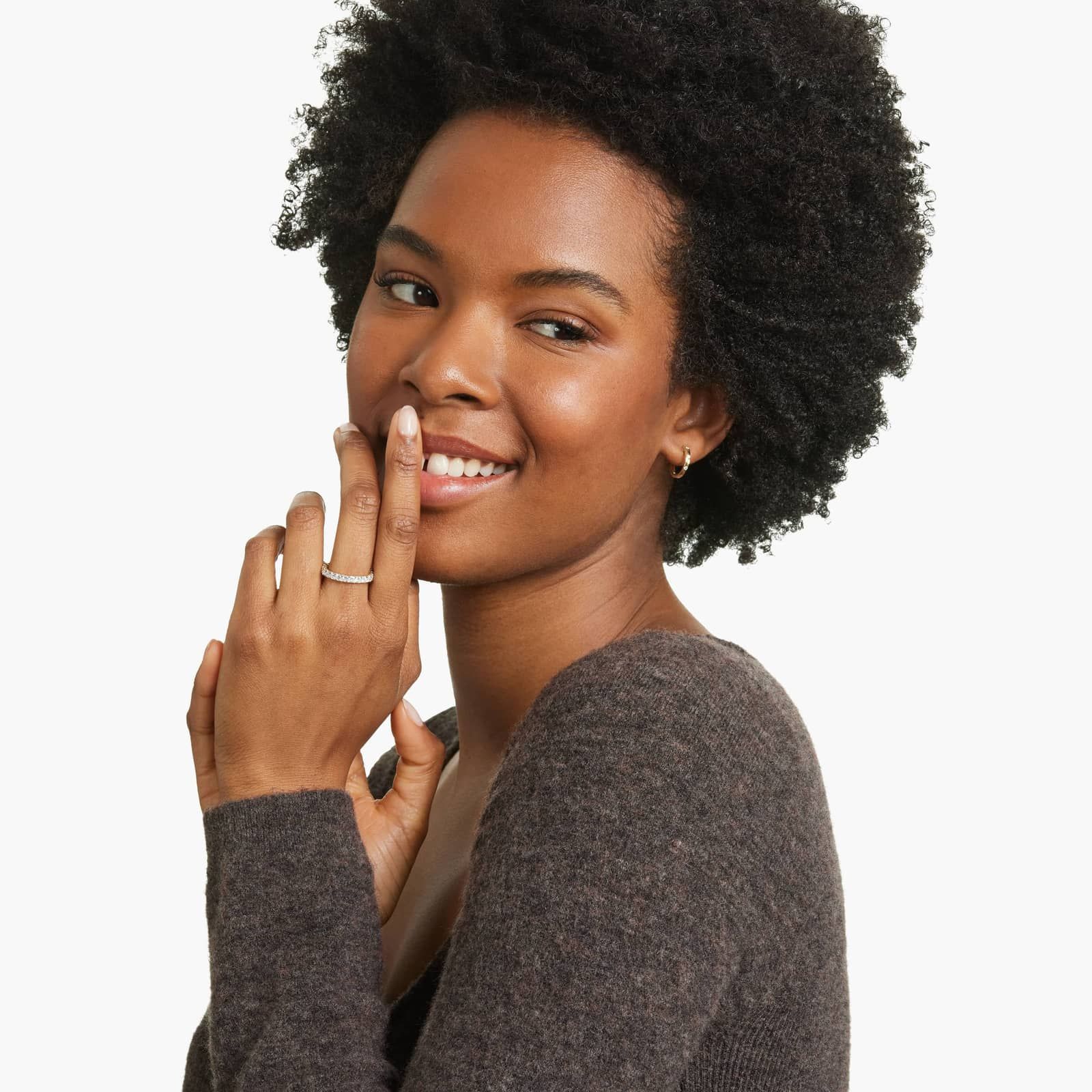 Eternity Ring With 2 CTW Cushion Cut Diamonds In 14K Yellow Gold (3mm)