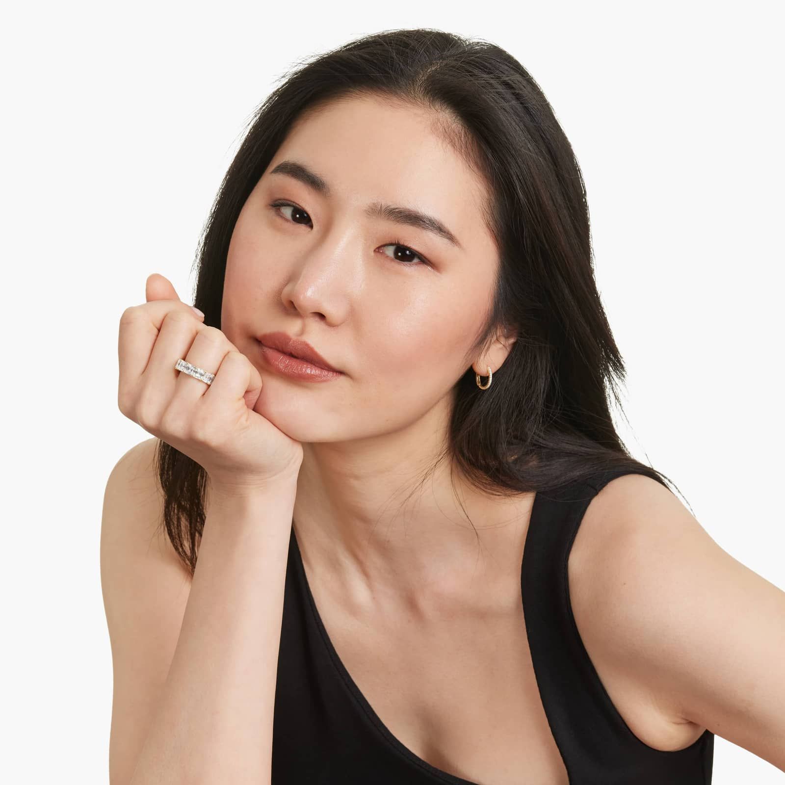 Eternity Ring With 10 CTW Asscher Cut Diamonds In 14K Yellow Gold (6.00mm)