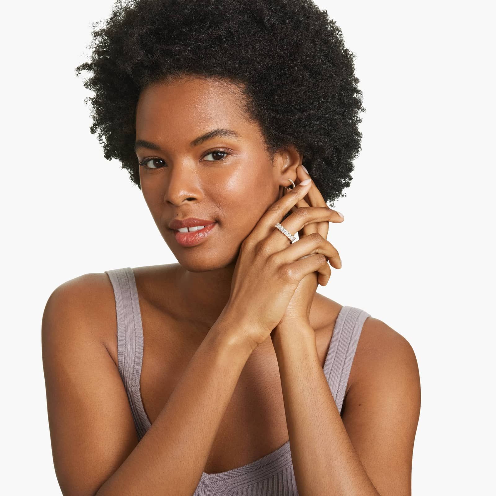 Eternity Ring With 6 CTW Princess Cut Lab-Grown Diamonds In 14K Yellow Gold  (5mm)