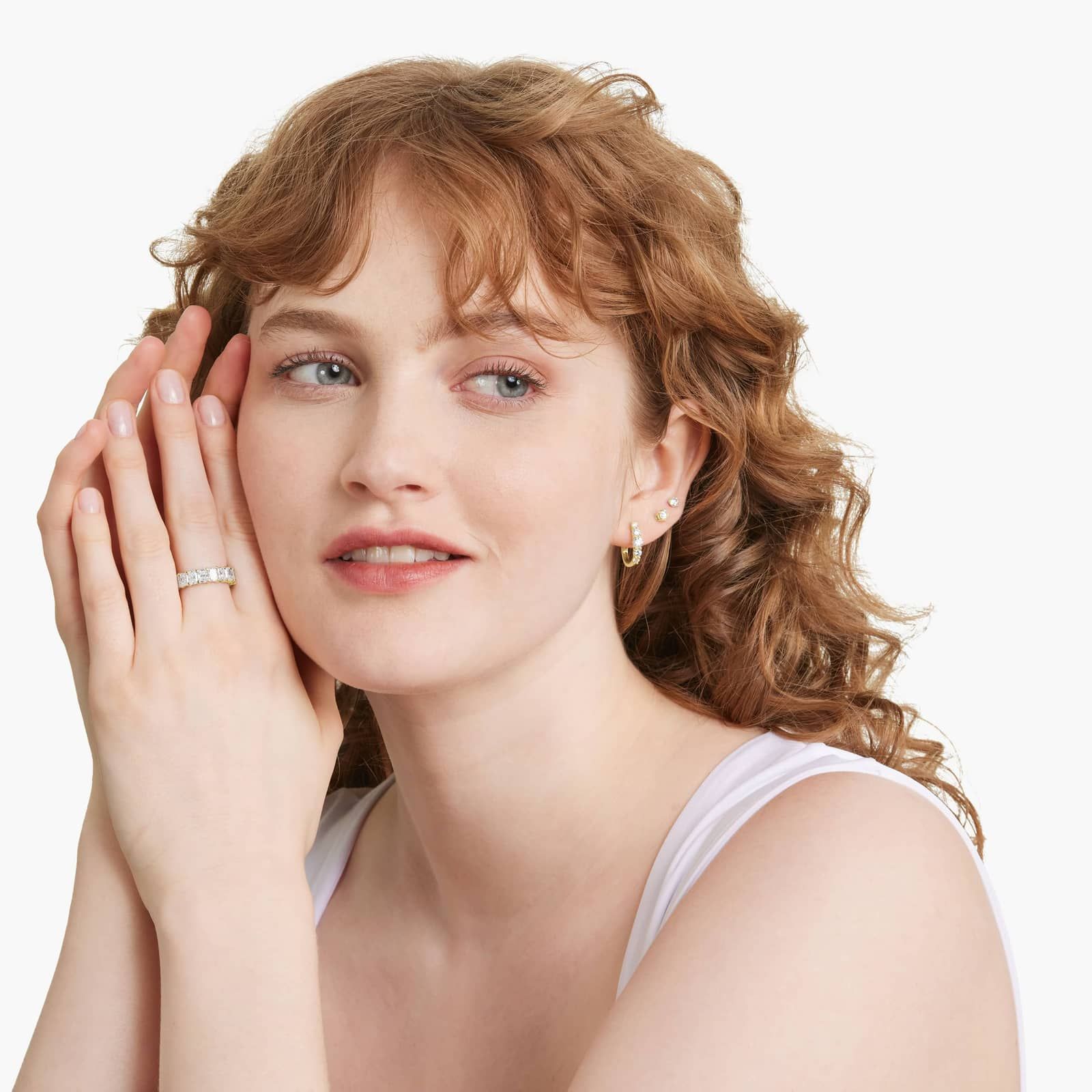 Eternity Ring With 6 CTW Radiant Cut Diamonds In 14K Yellow Gold (5mm)