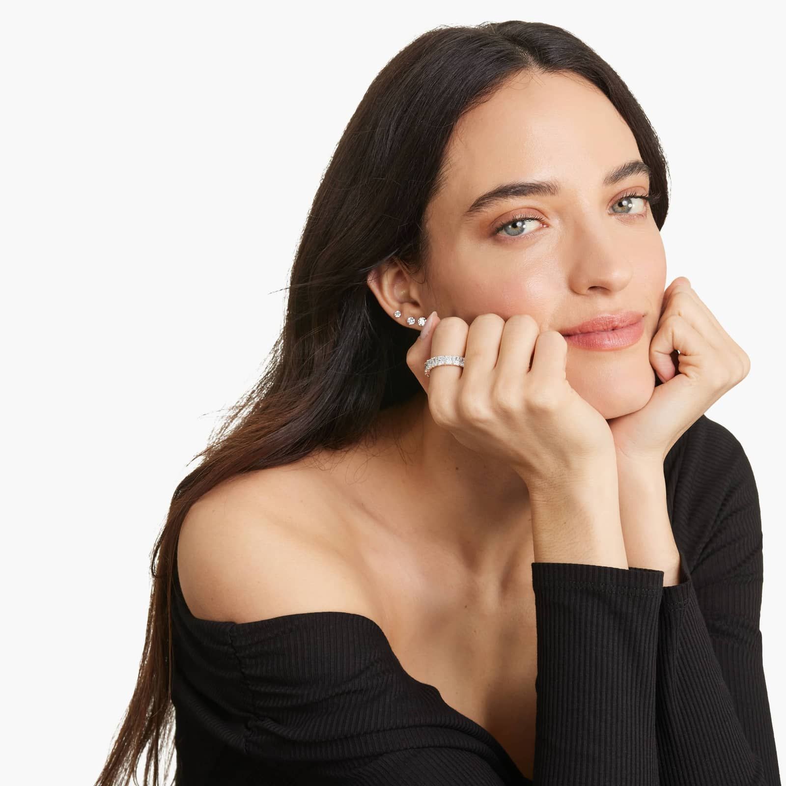 Eternity Ring With 8 CTW Radiant Cut Diamonds In 14K Rose Gold (6.50mm)