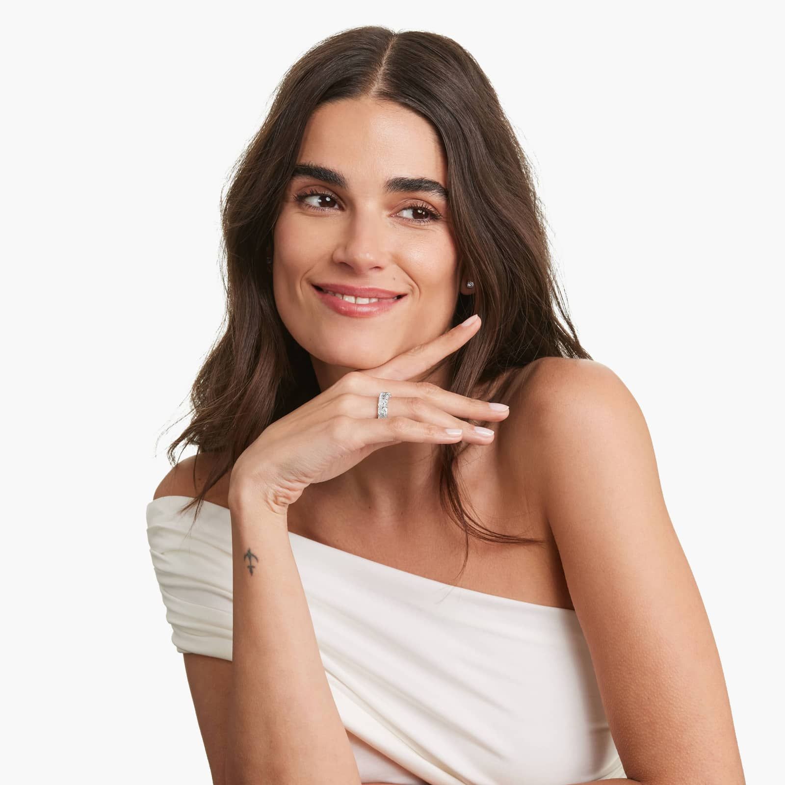 Eternity Ring With 10.5 CTW Radiant Cut Diamonds In Platinum (7mm)