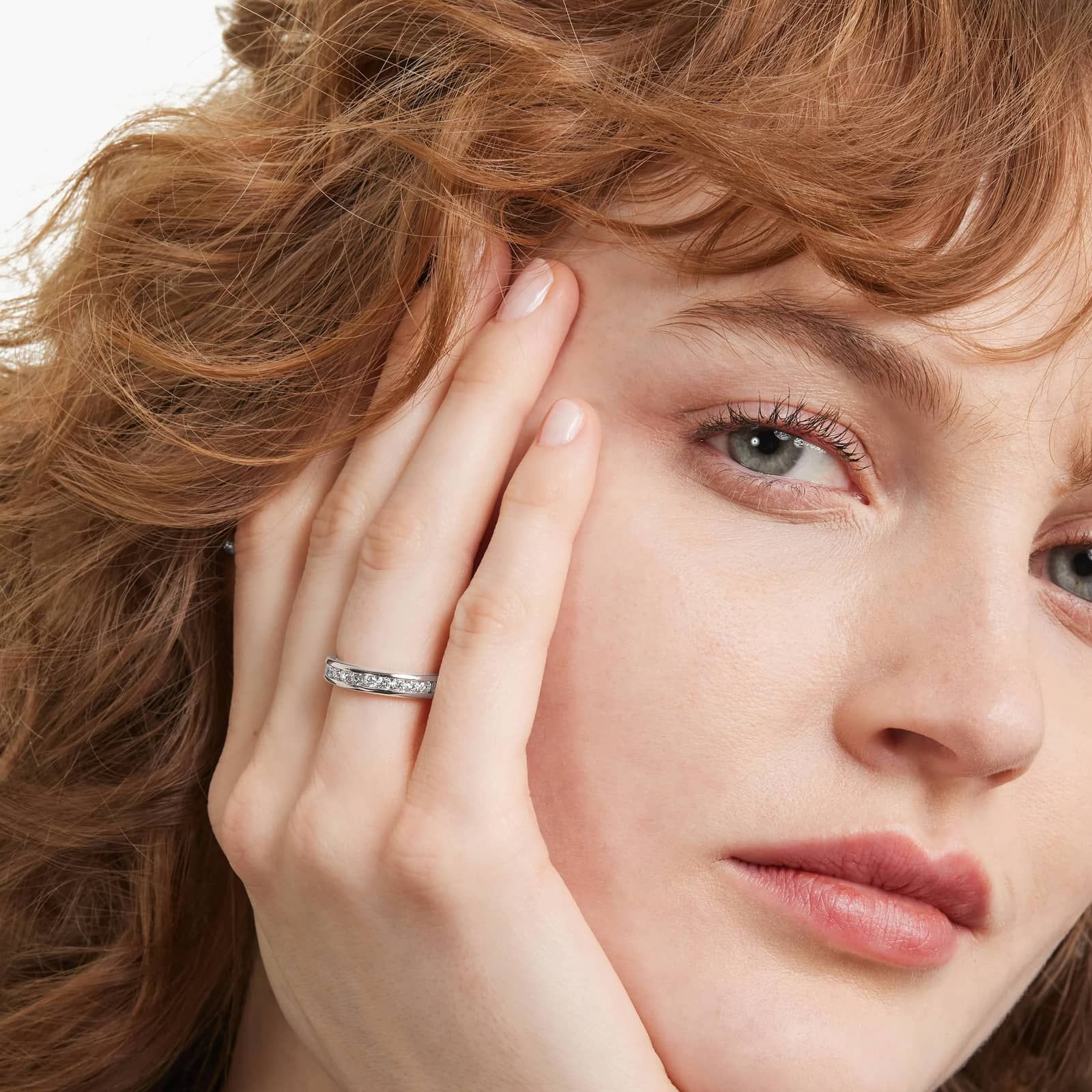 Eternity Ring With 1 CTW Round Diamonds In Platinum (3.45mm)