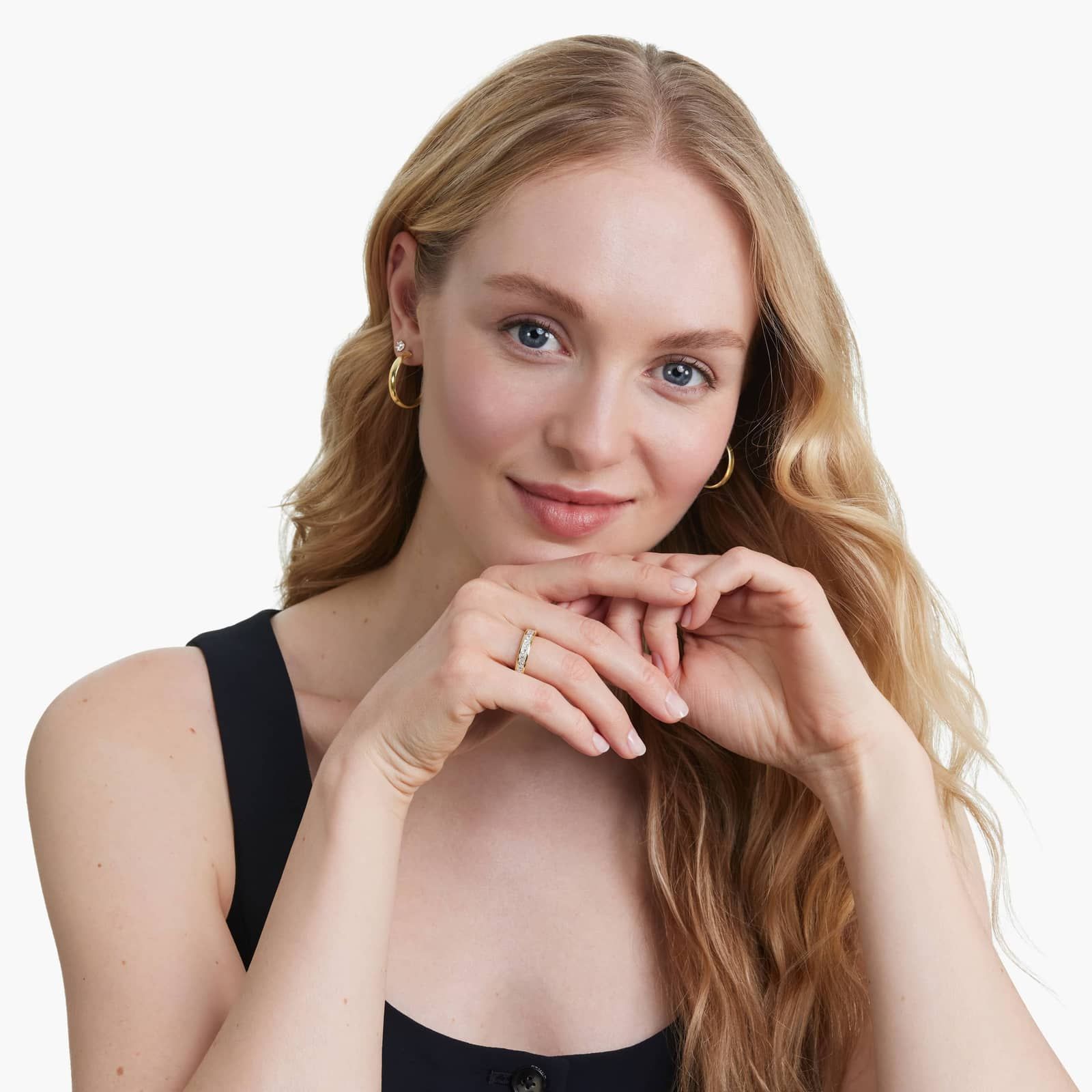 Channel Set Anniversary Ring With 1.5 CTW Princess Cut Diamonds In 14K Yellow Gold (4.20mm)