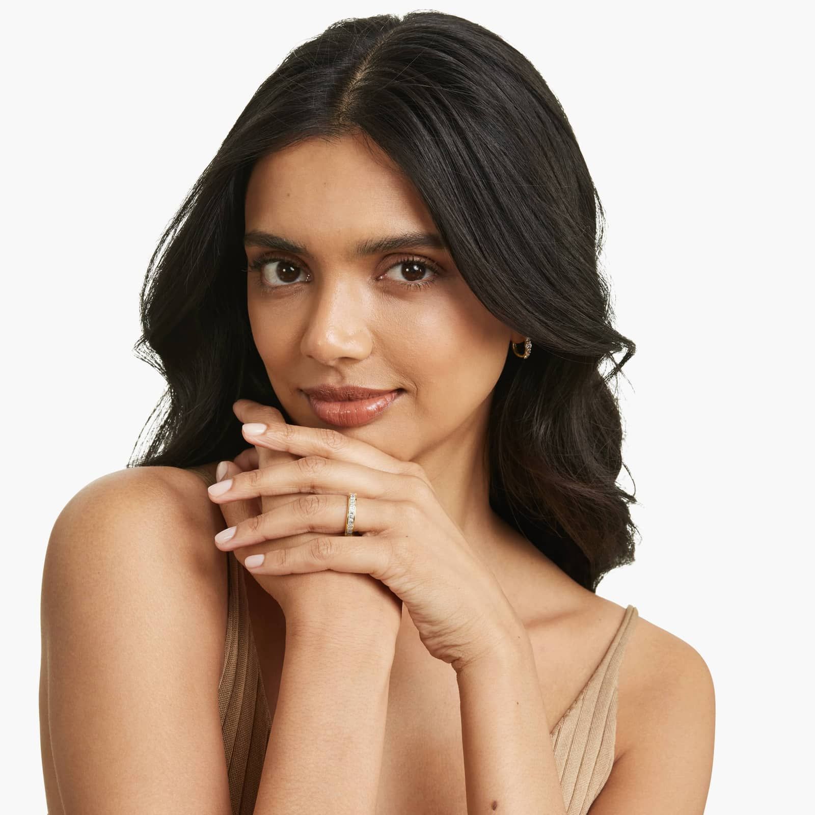 Eternity Ring With 2 CTW Princess Cut Diamonds In 14K Yellow Gold (4.00mm)