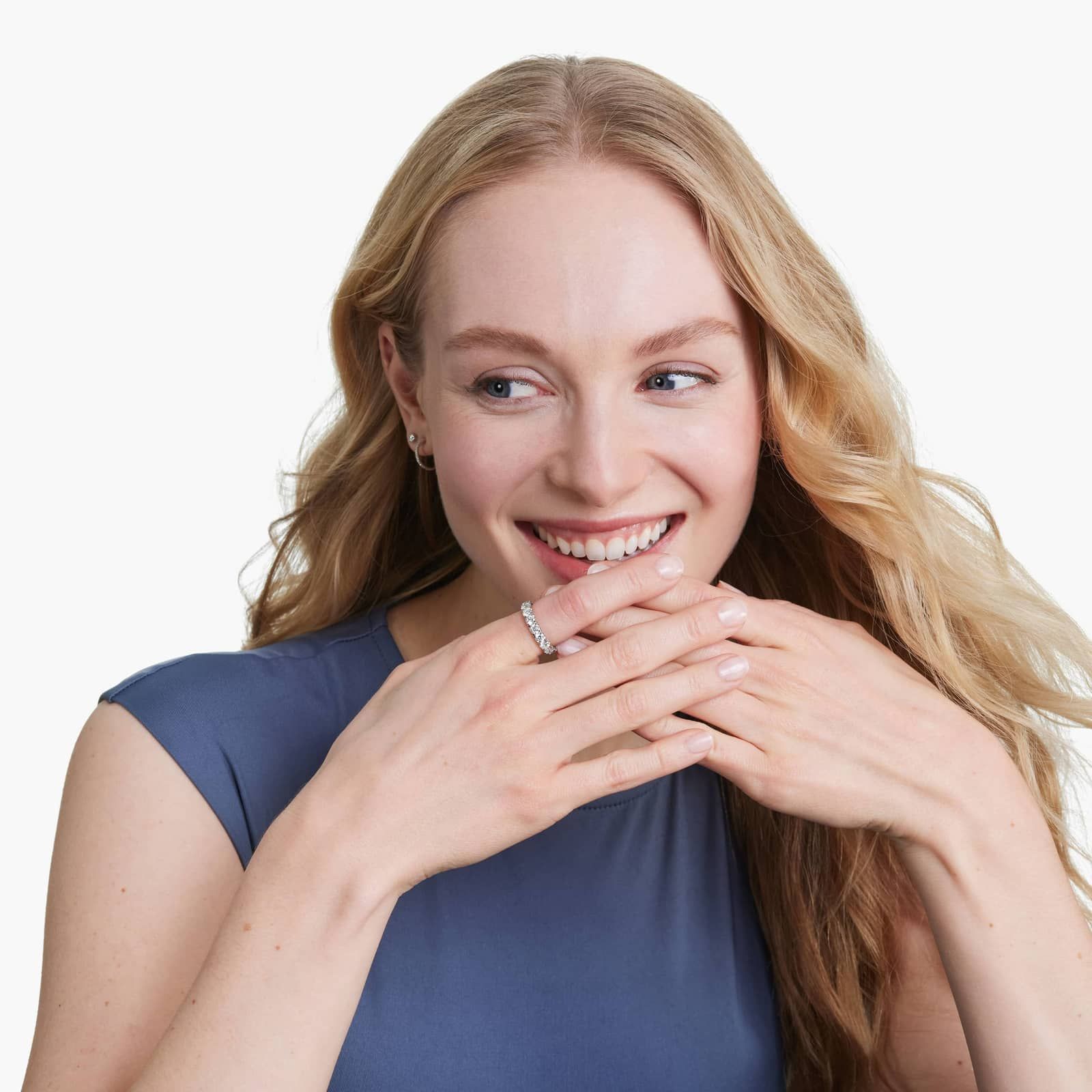 French Pavé Eternity Ring With 3 CTW Diamonds In Platinum (4.00mm)