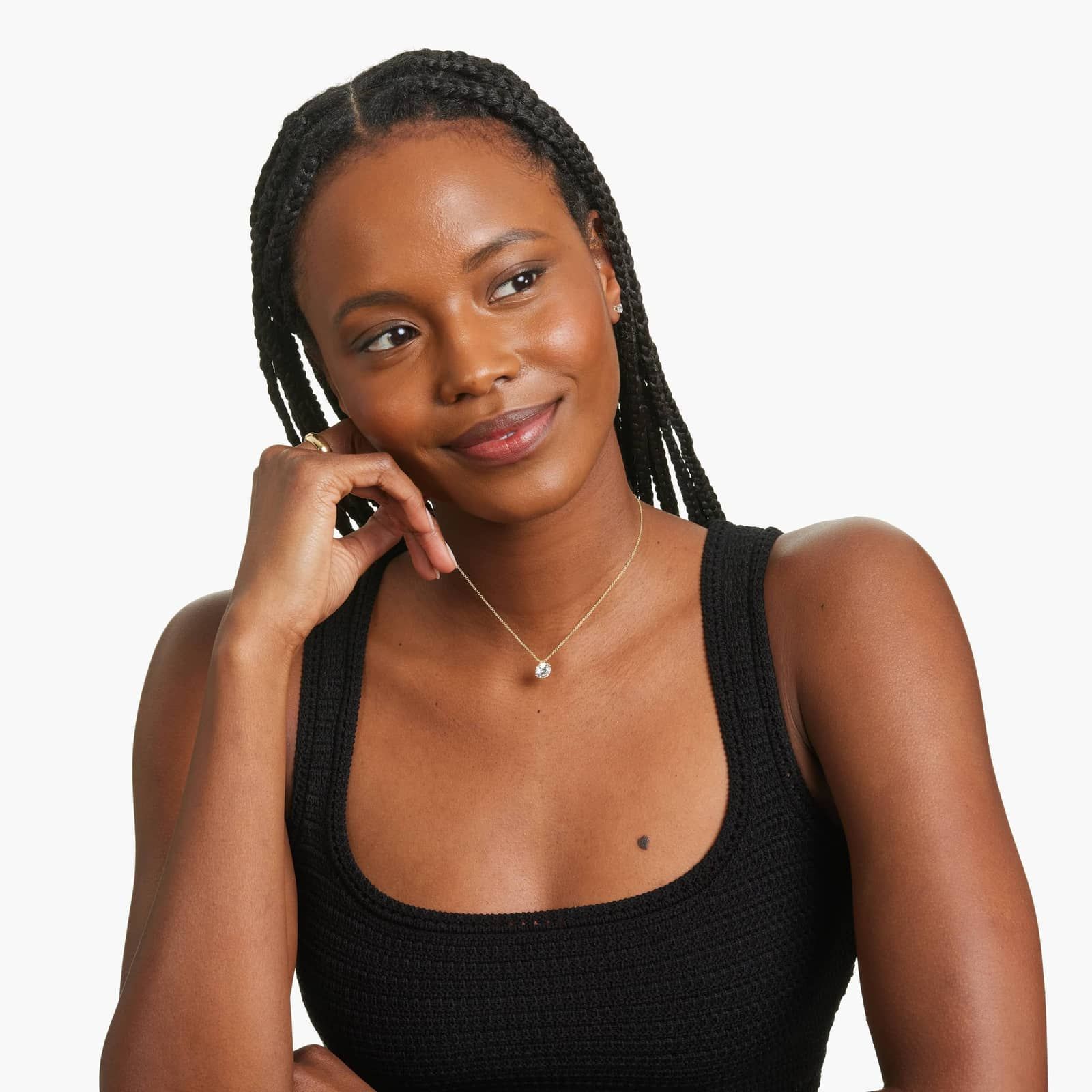 14K Yellow Gold Double Prong Lab Created Diamond Pendant (2 CTW - F-G / VS2-SI1)