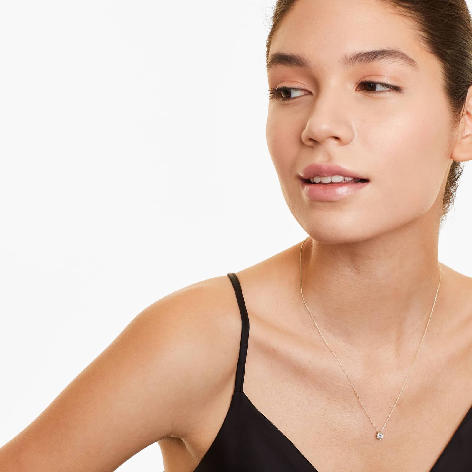 14K Yellow Gold Wire Basket Lab-Grown Diamond Pendant (0.50 CTW - F-G / VS2-SI1)