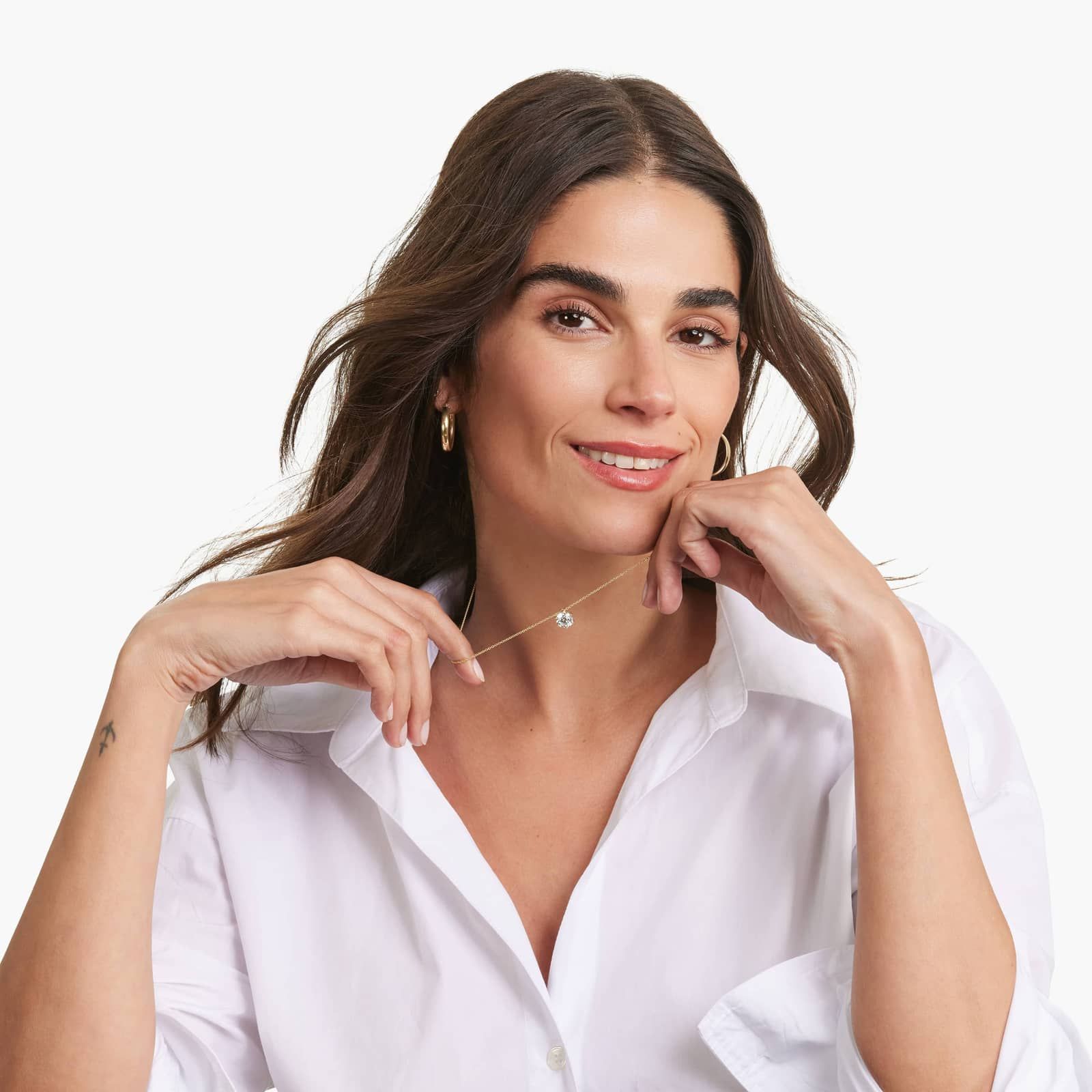 14K Yellow Gold Wire Basket Lab Created Diamond Pendant  (2 CTW - F-G / VS2-SI1)