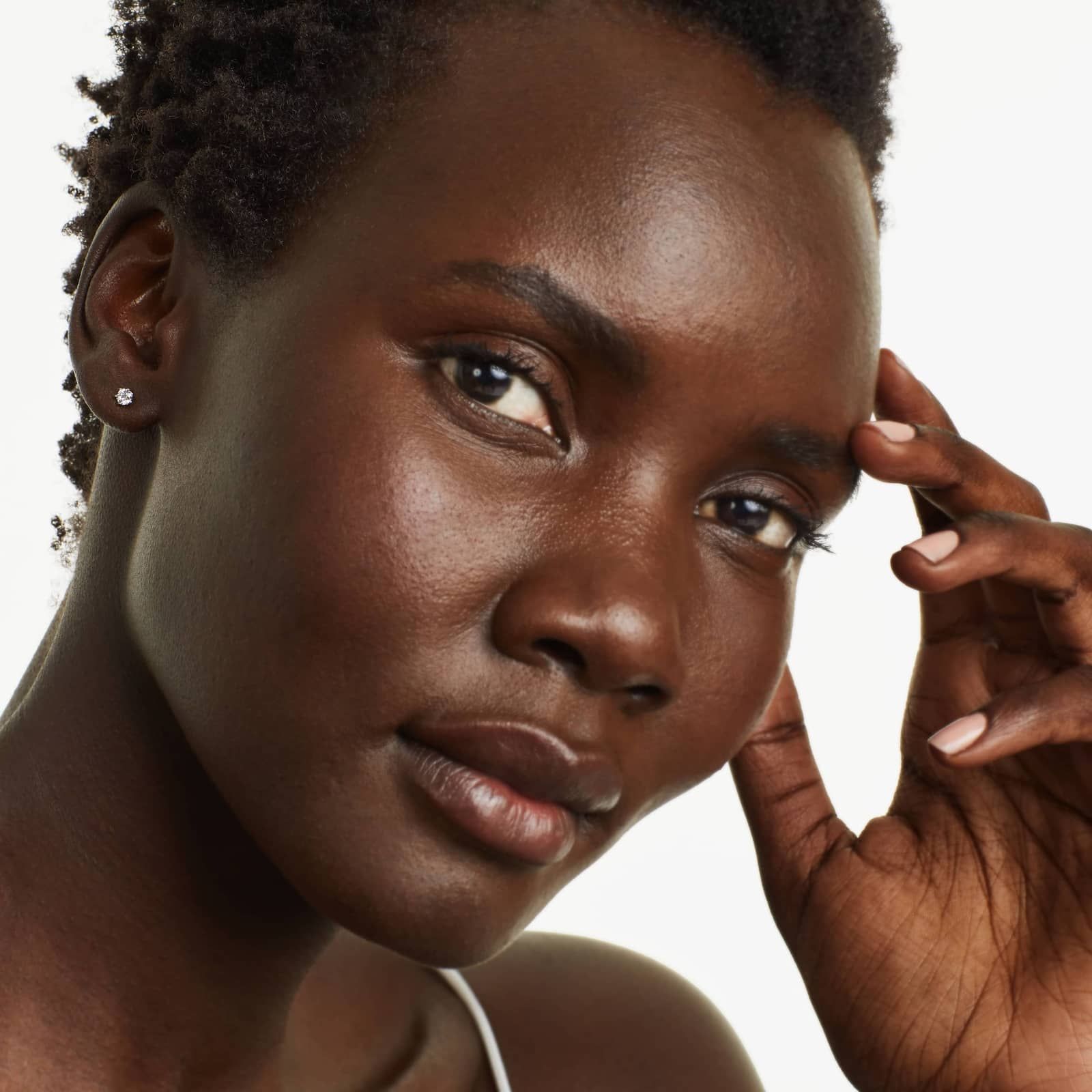 Scallop Basket 0.25 CTW Diamond Stud Earrings In Platinum