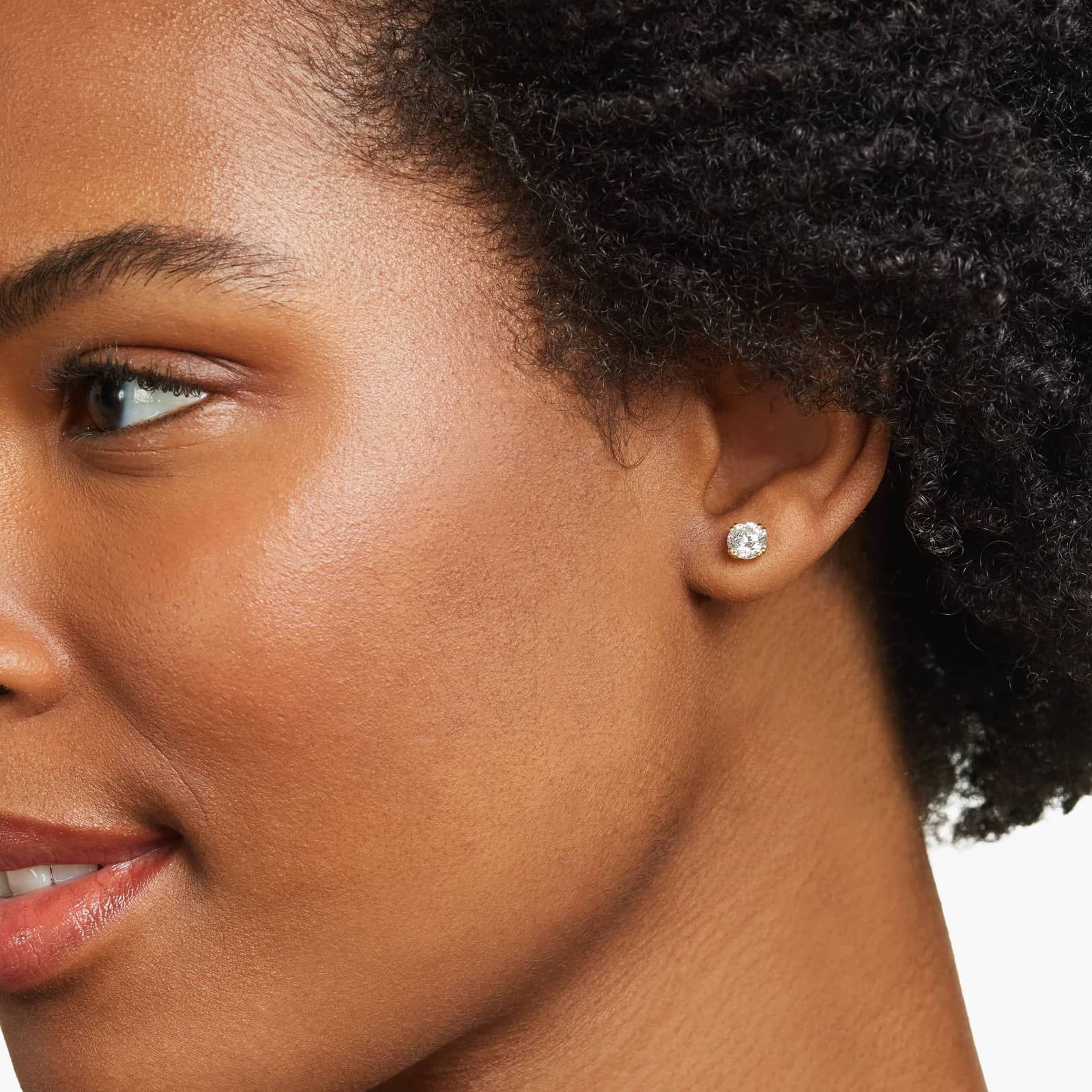 Double Prong 1.5 CTW Lab-Grown Diamond Stud Earrings In 14K Yellow Gold