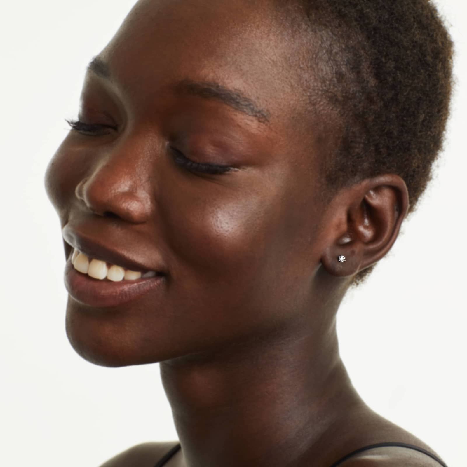 Six Prong 0.25 CTW Lab-Grown Diamond Stud Earrings In 14K White Gold