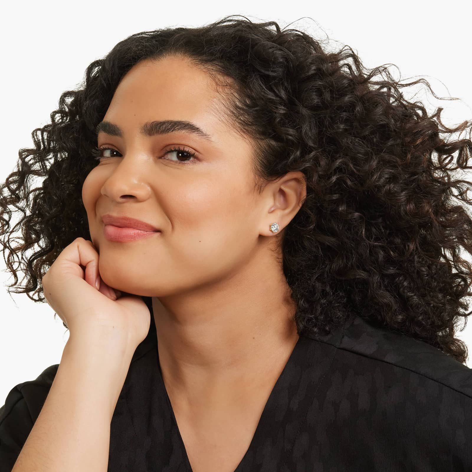 Six Prong 3 CTW Lab-Grown Diamond Stud Earrings In 14K Yellow Gold