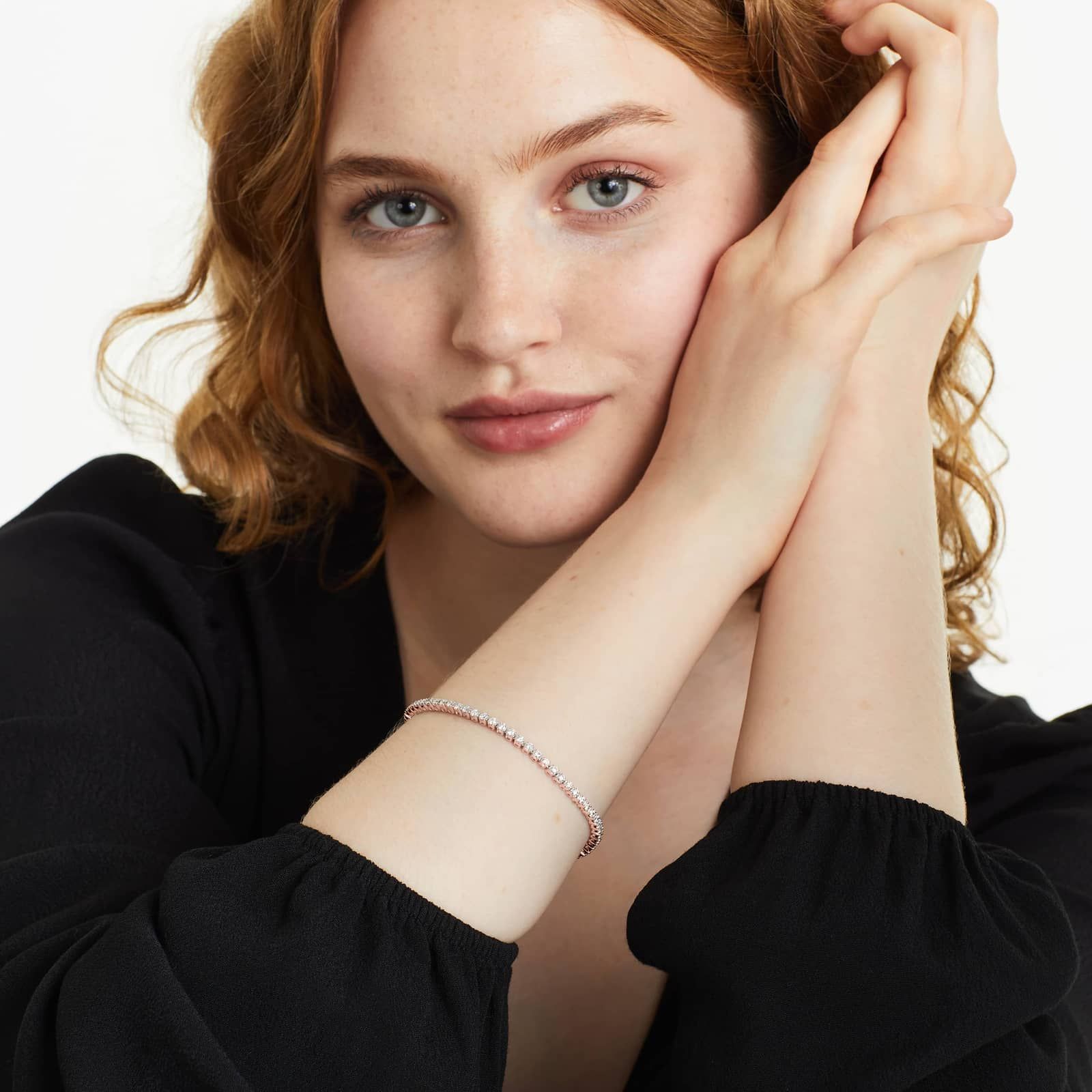 Tennis Bracelet With 1 CTW Diamonds In 14K Rose Gold (7")