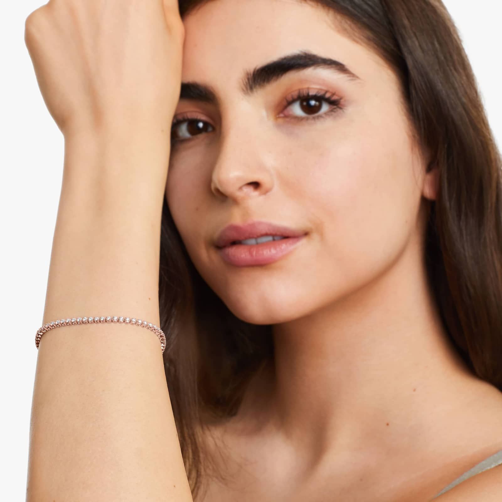 Tennis Bracelet With 2 CTW Diamonds In 14K Rose Gold (7")