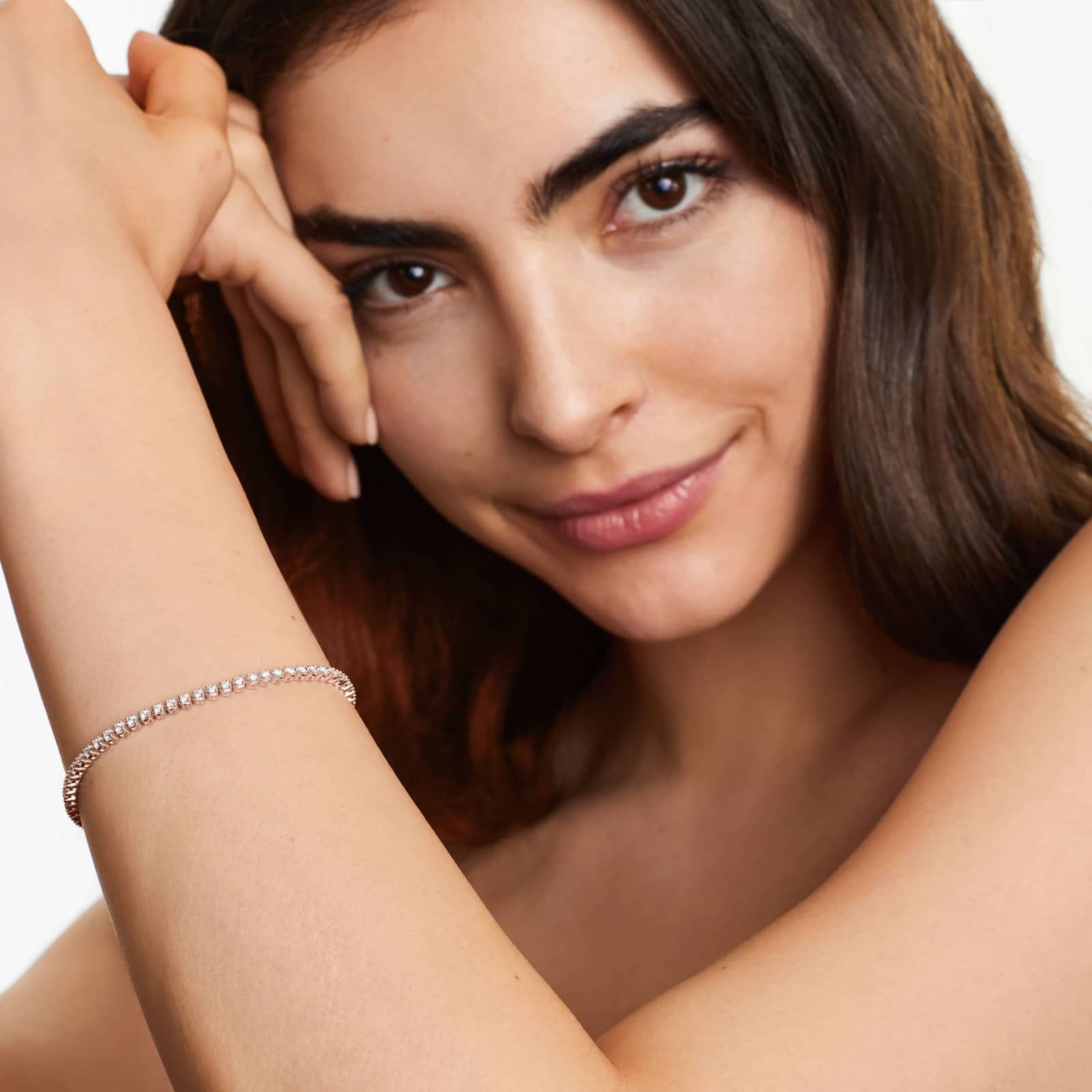 Tennis Bracelet With 2 CTW Diamonds In 14K Rose Gold (7")