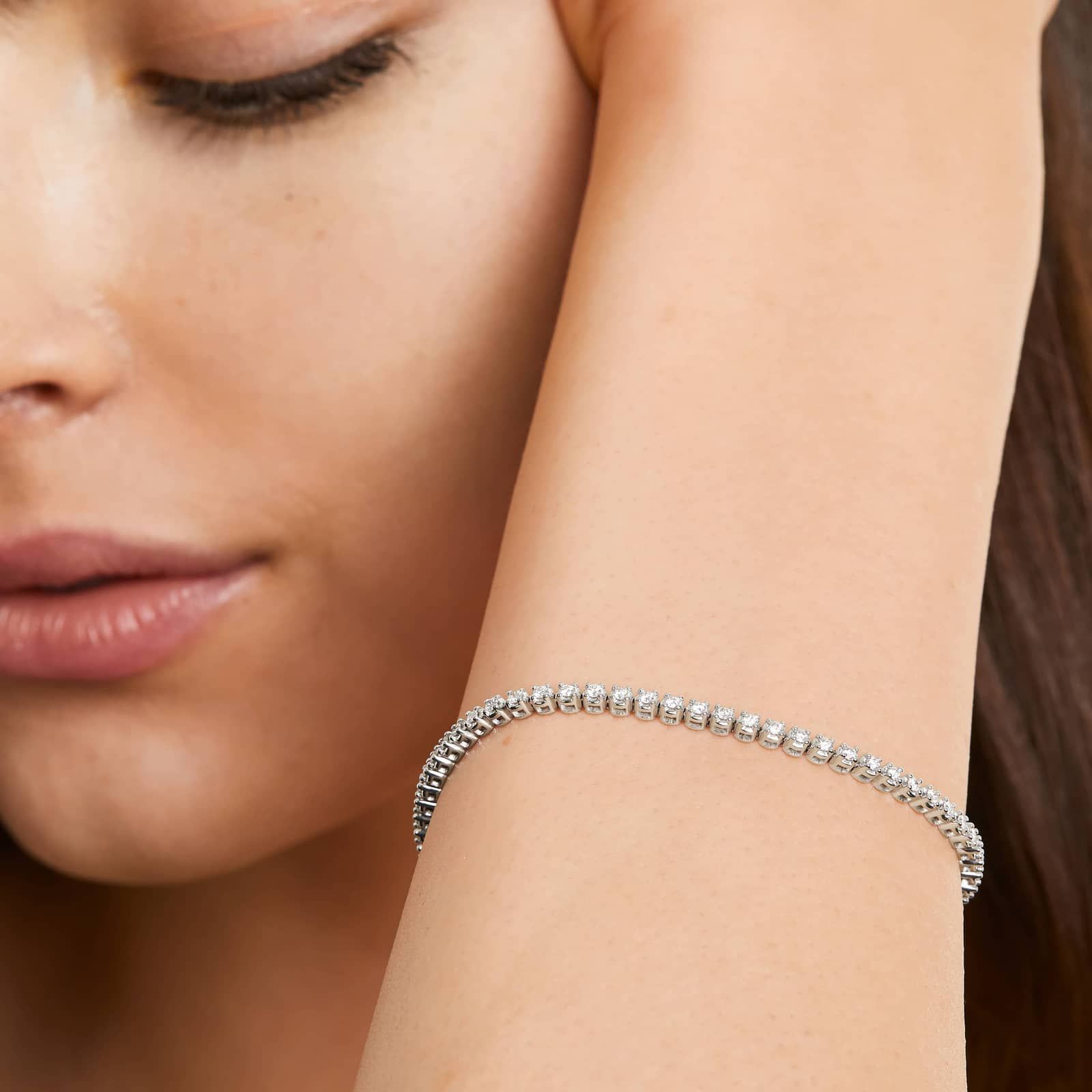 Tennis Bracelet With 2 CTW Diamonds In Platinum (7")