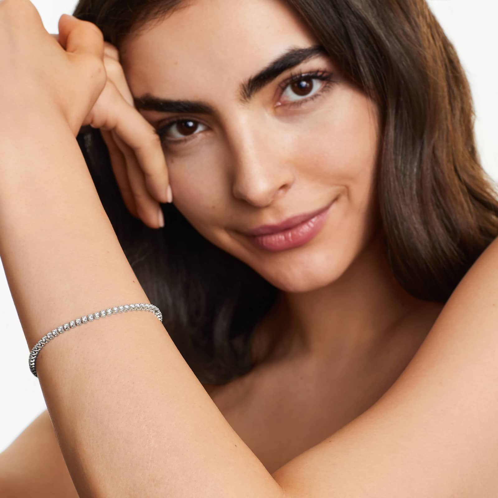 Tennis Bracelet With 2 CTW Diamonds In Platinum (7")