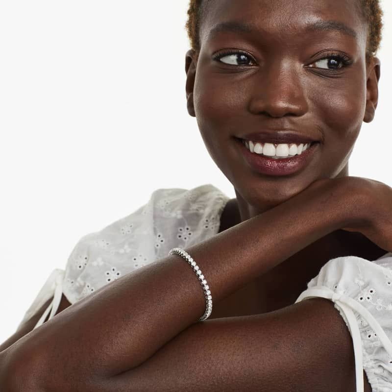 Tennis Bracelet With 5 CTW Lab-Grown Diamonds In 14K White Gold (7")