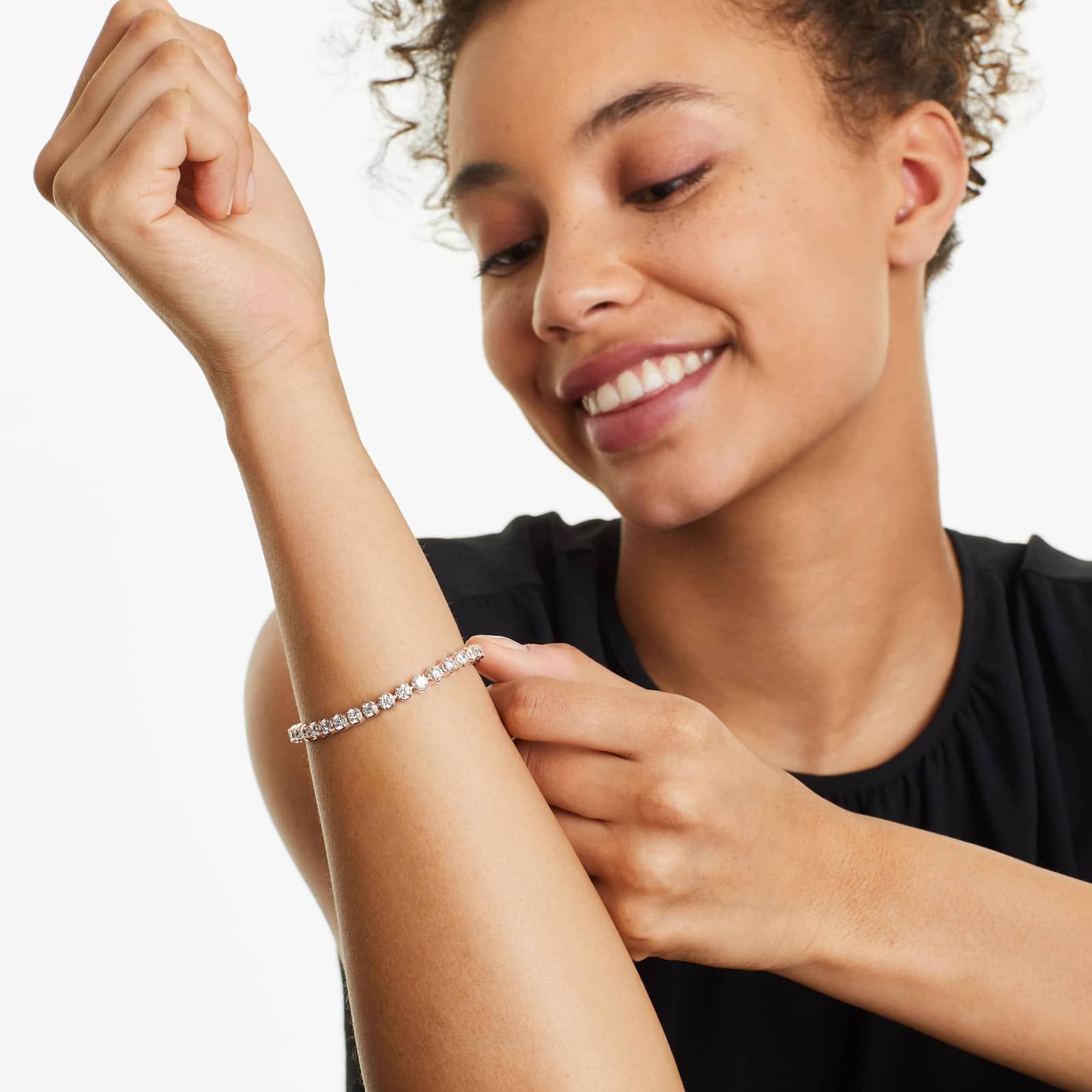 Tennis Bracelet With 8 CTW Diamonds In 14K Rose Gold (7")