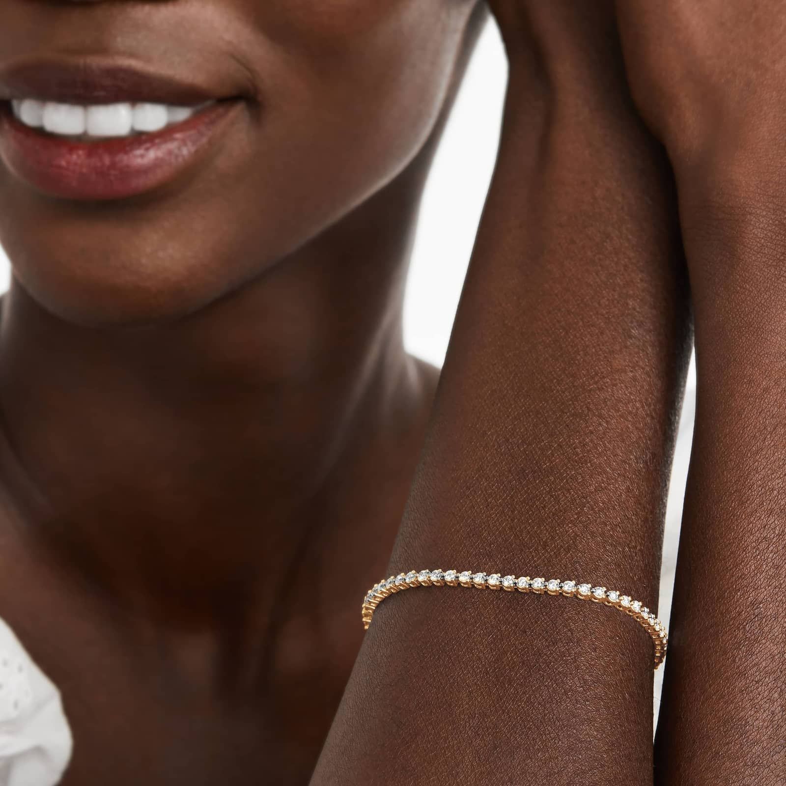 Tennis Bracelet With 2 CTW Diamonds In 14K Yellow Gold