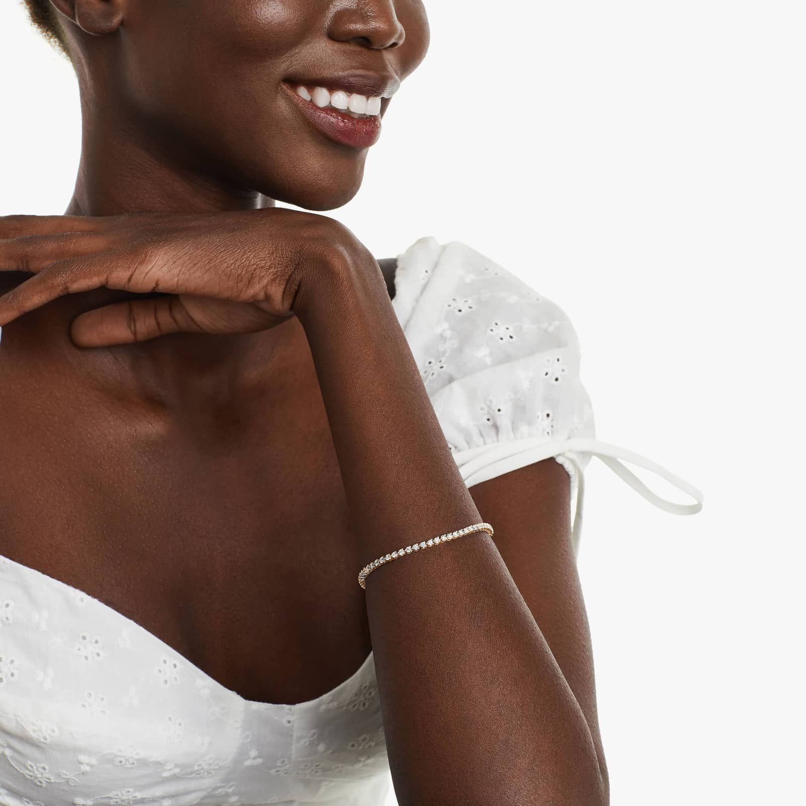 Tennis Bracelet With 2 CTW Diamonds In 14K Yellow Gold