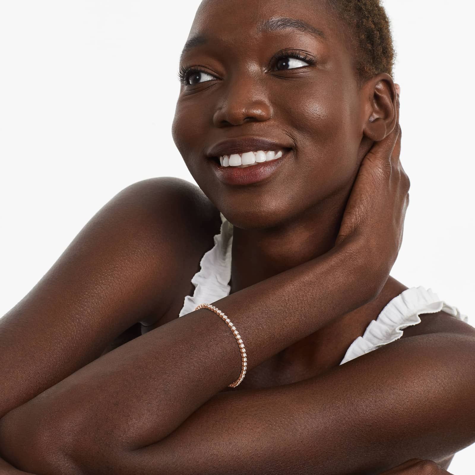 Tennis Bracelet With 3 CTW Diamonds In 14K Rose Gold